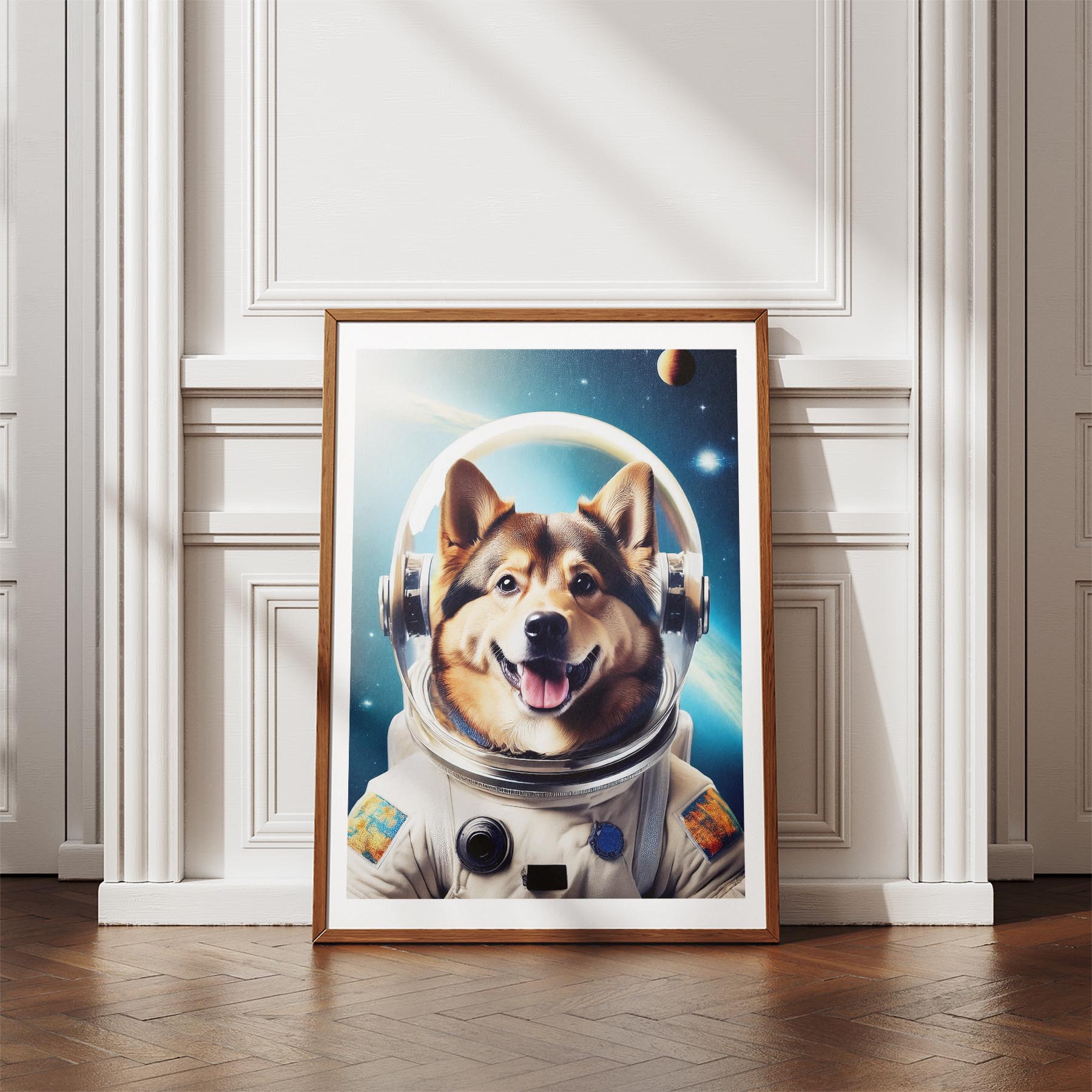 Finnish Lapphund Astronaut Dog Series image 4