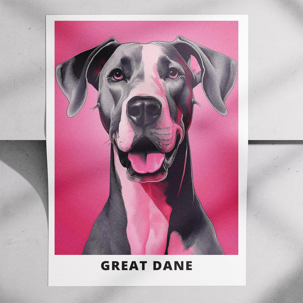 Great Dane Pink and Black Dog Series 2 image 7
