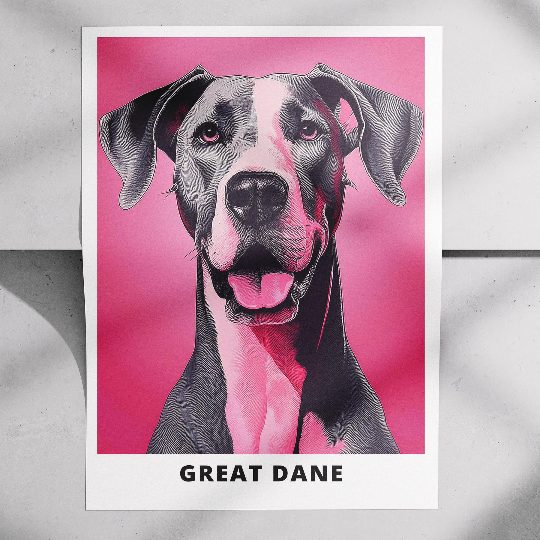 Great Dane Pink and Black Dog Series 2 image 7