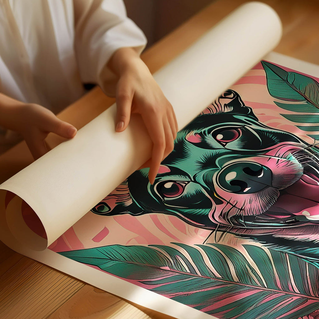 Pinscher Flowery Dog image 1