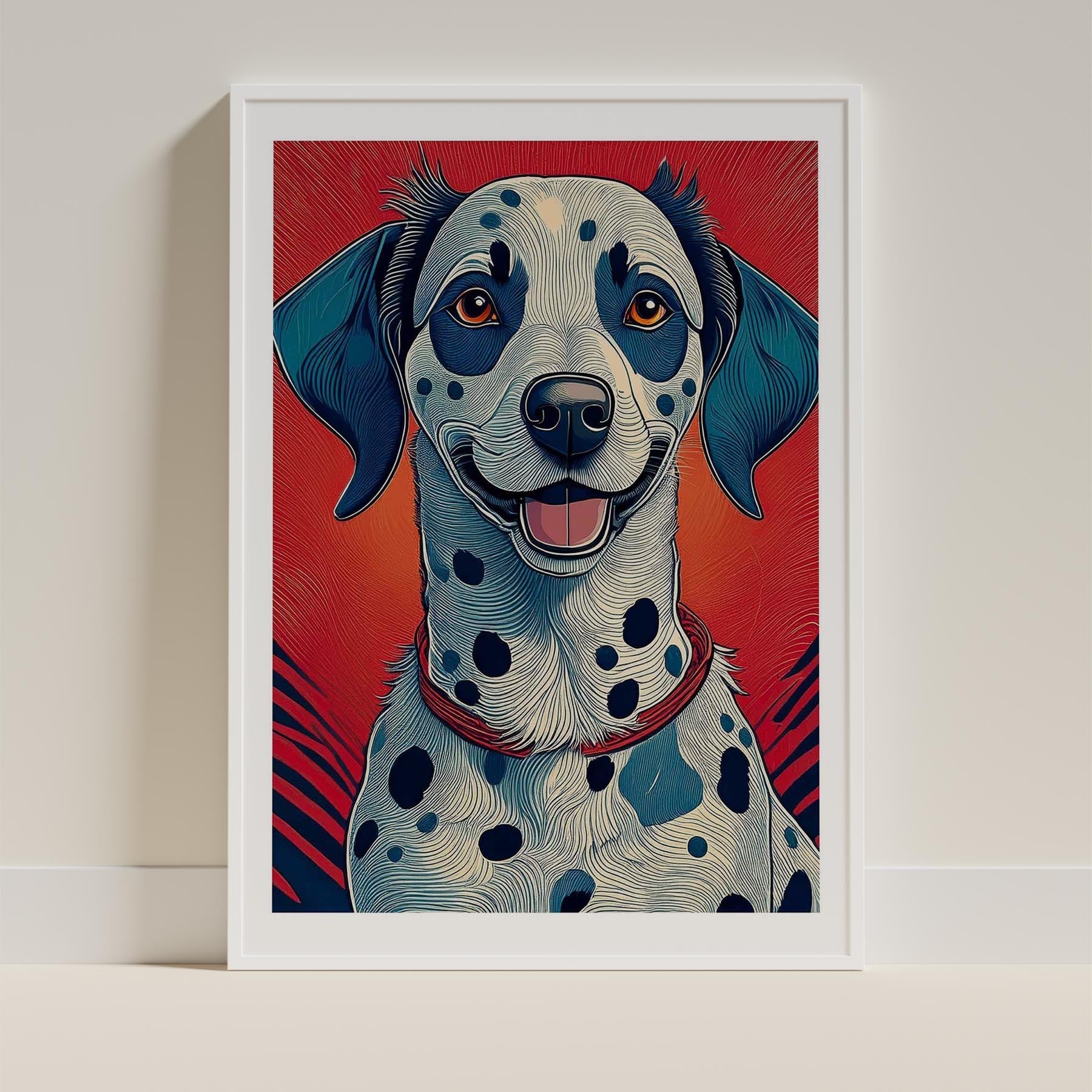 Dalmatian Hokusai Japanese Inspired Dog Series 1 image 9