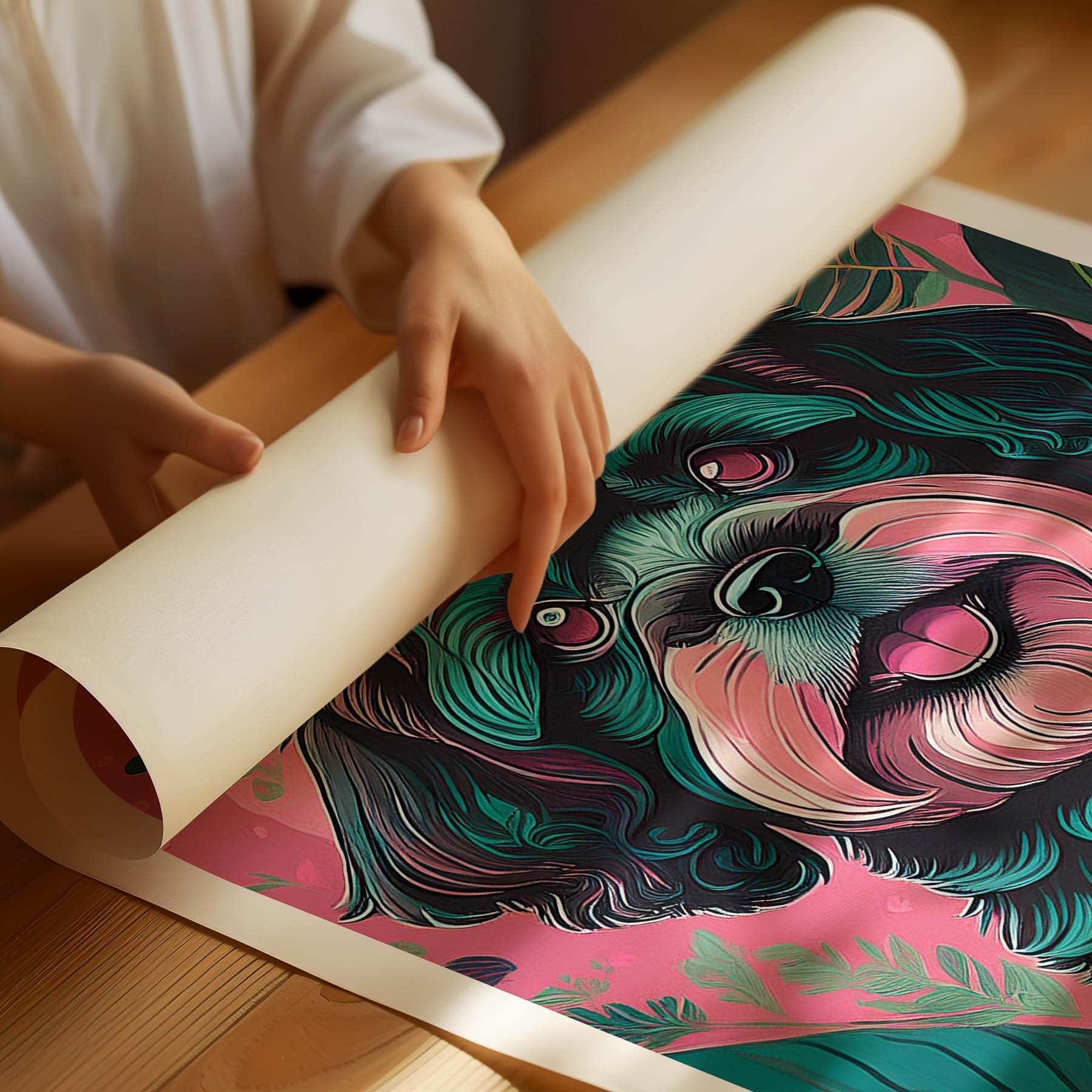 Moodle Flowery Dog image 1