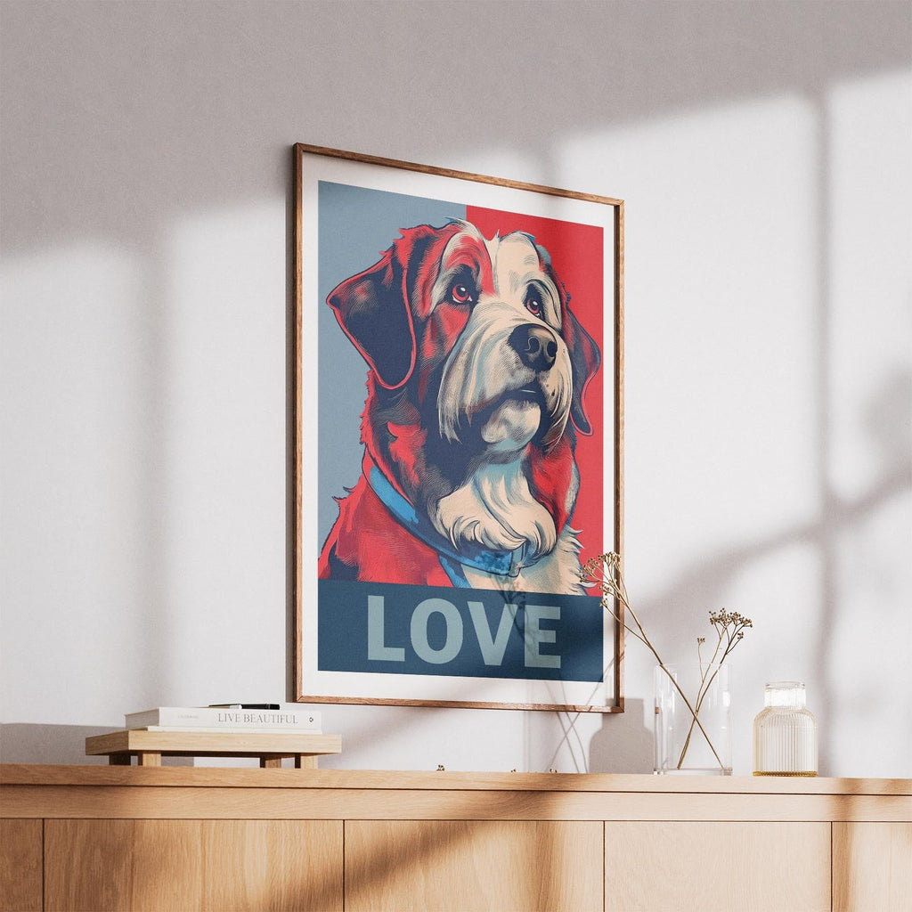 Smithfield Sheepdog LOVE Series Inspired by the Obama Poster image 5