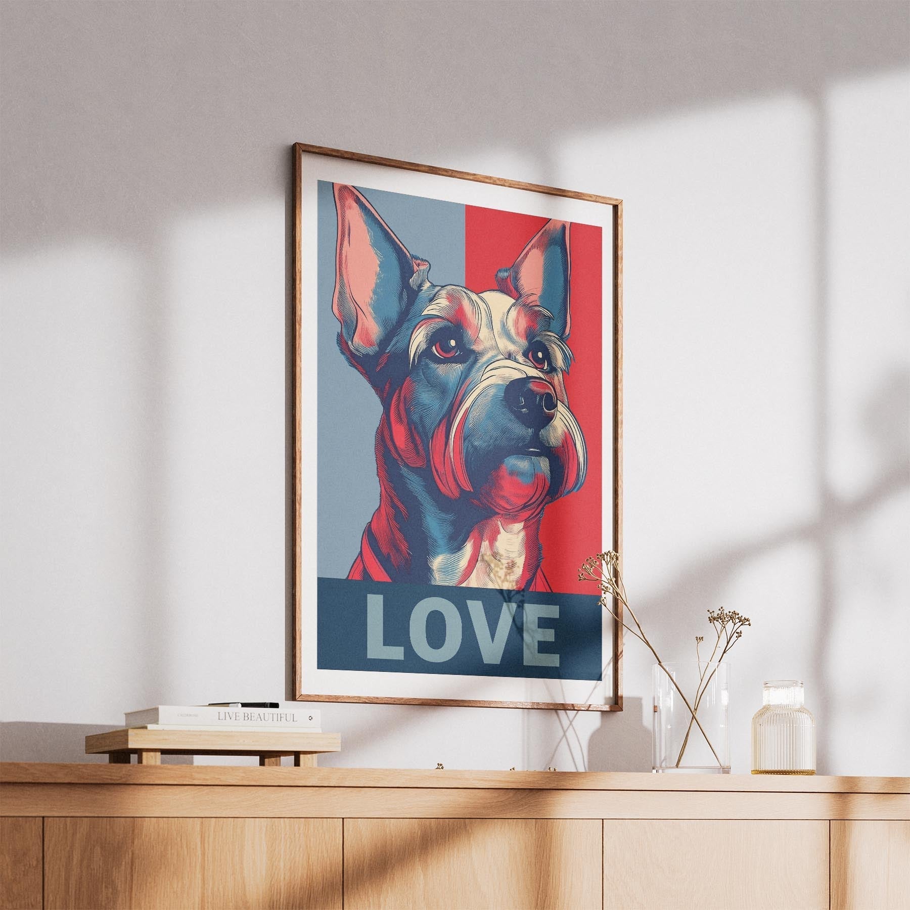 Australian Terrier LOVE Series Inspired by the Obama Poster image 5