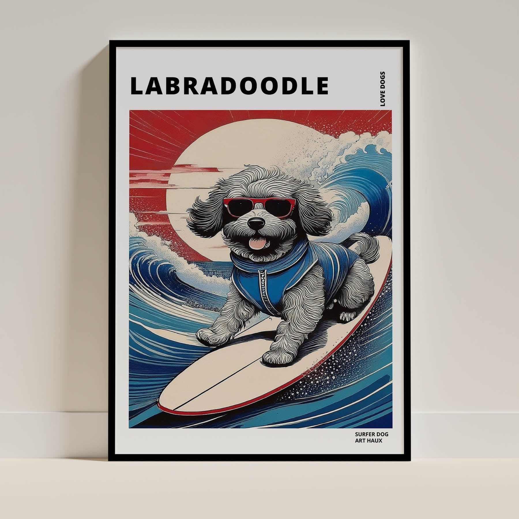 Labradoodle Hokosai Surfer Dogs 2 image 0