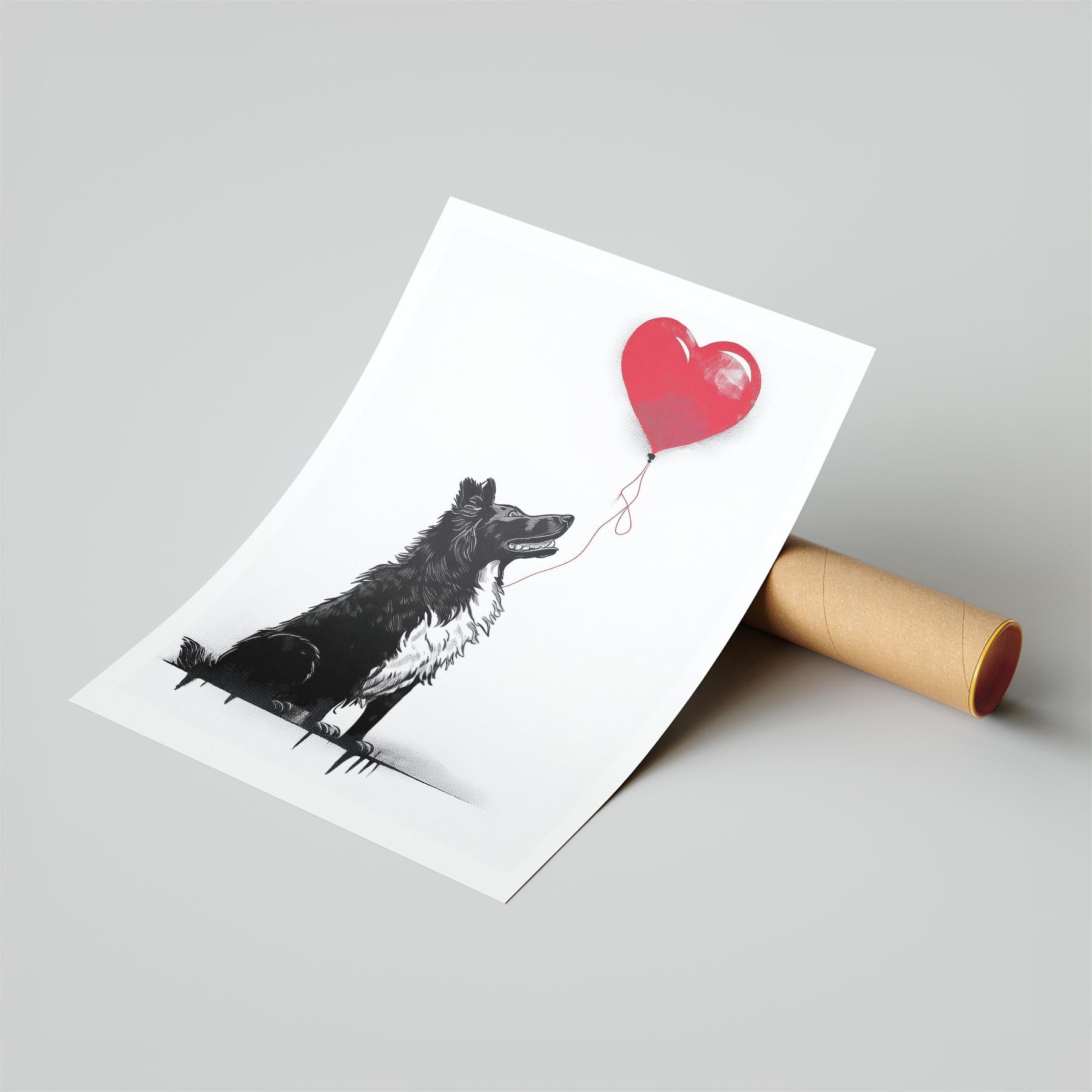 Rough Smooth Collie DOGSY Series inspired by the Art of Banksy image 6