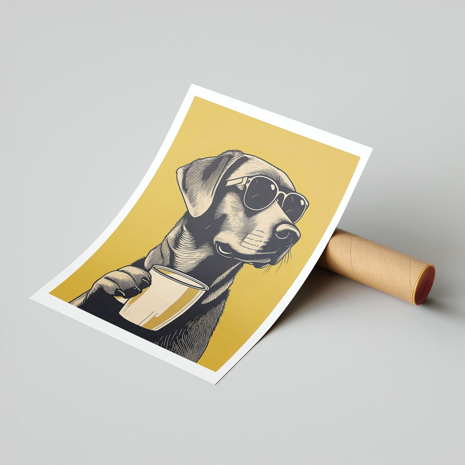 Labrador Retriever Chillin Coffee Dog image 7