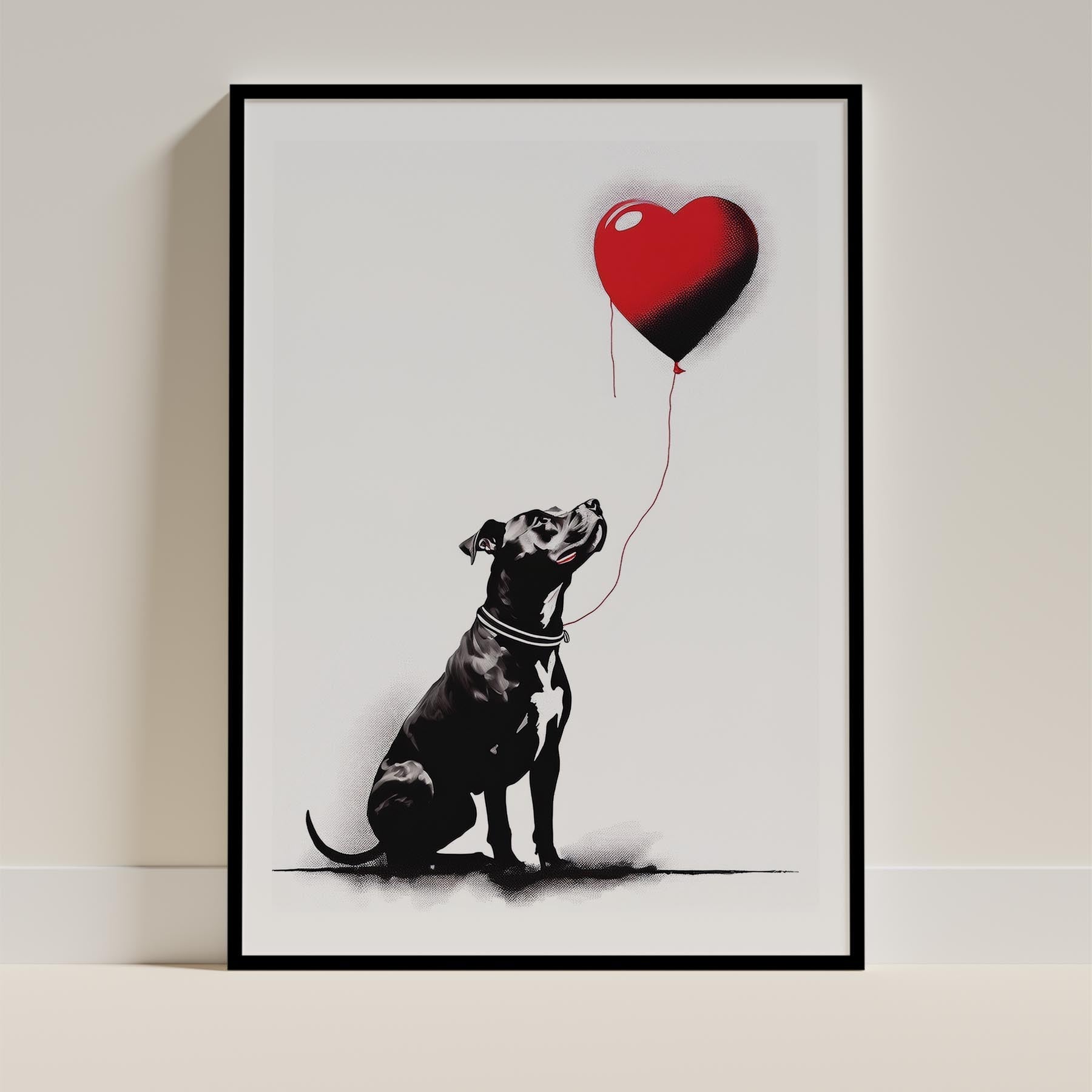 American Pitbull Terrier DOGSY Series inspired by the Art of Banksy image 0