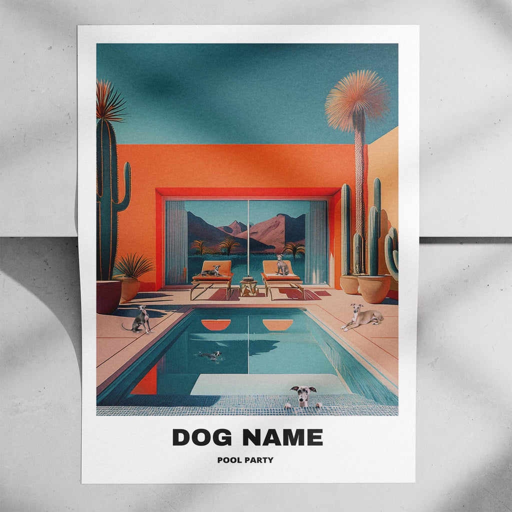 Italian Greyhound Custom Pool Party WITH TEXT image 7