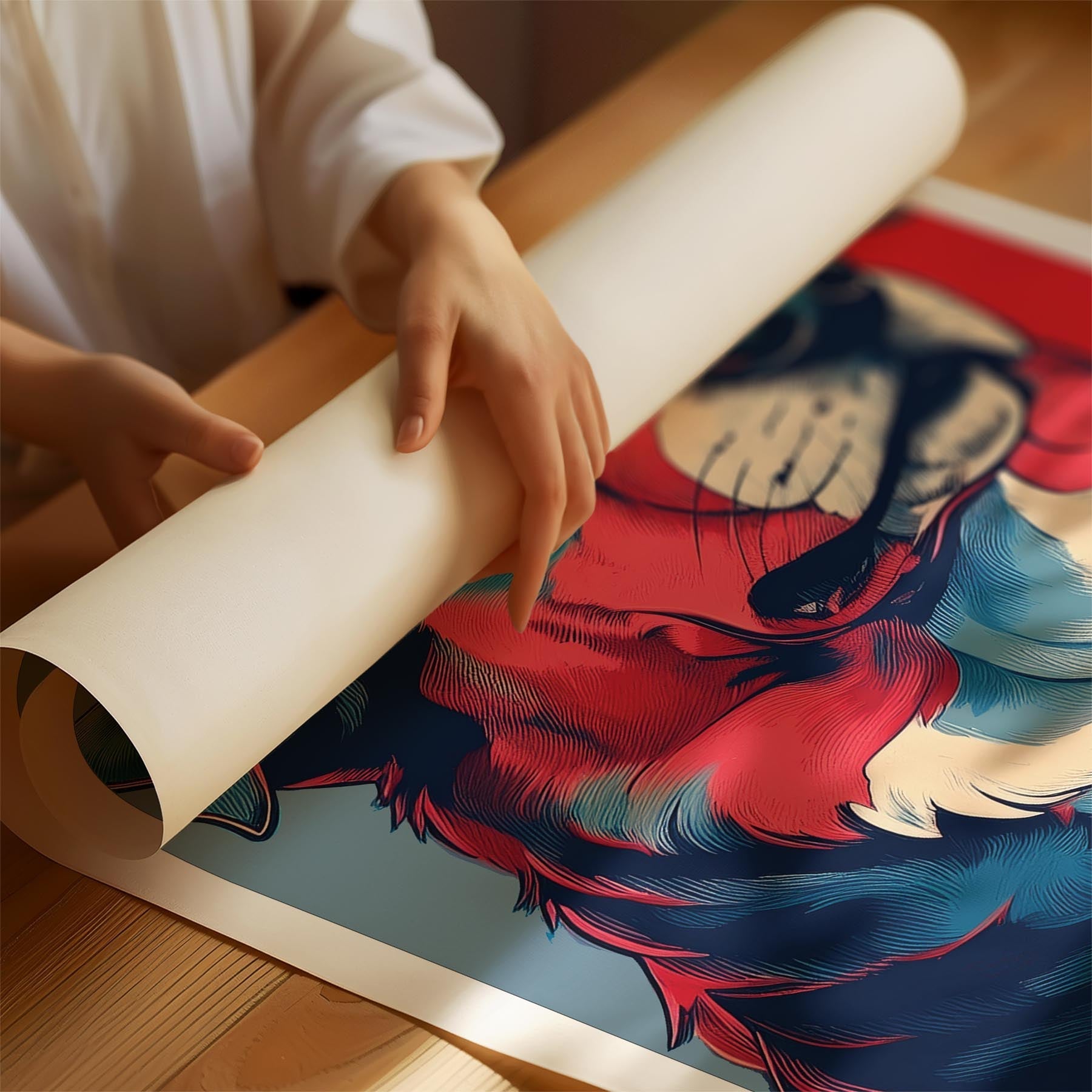 Australian Shepherd HOPE Series Inspired by the Obama Poster image 1