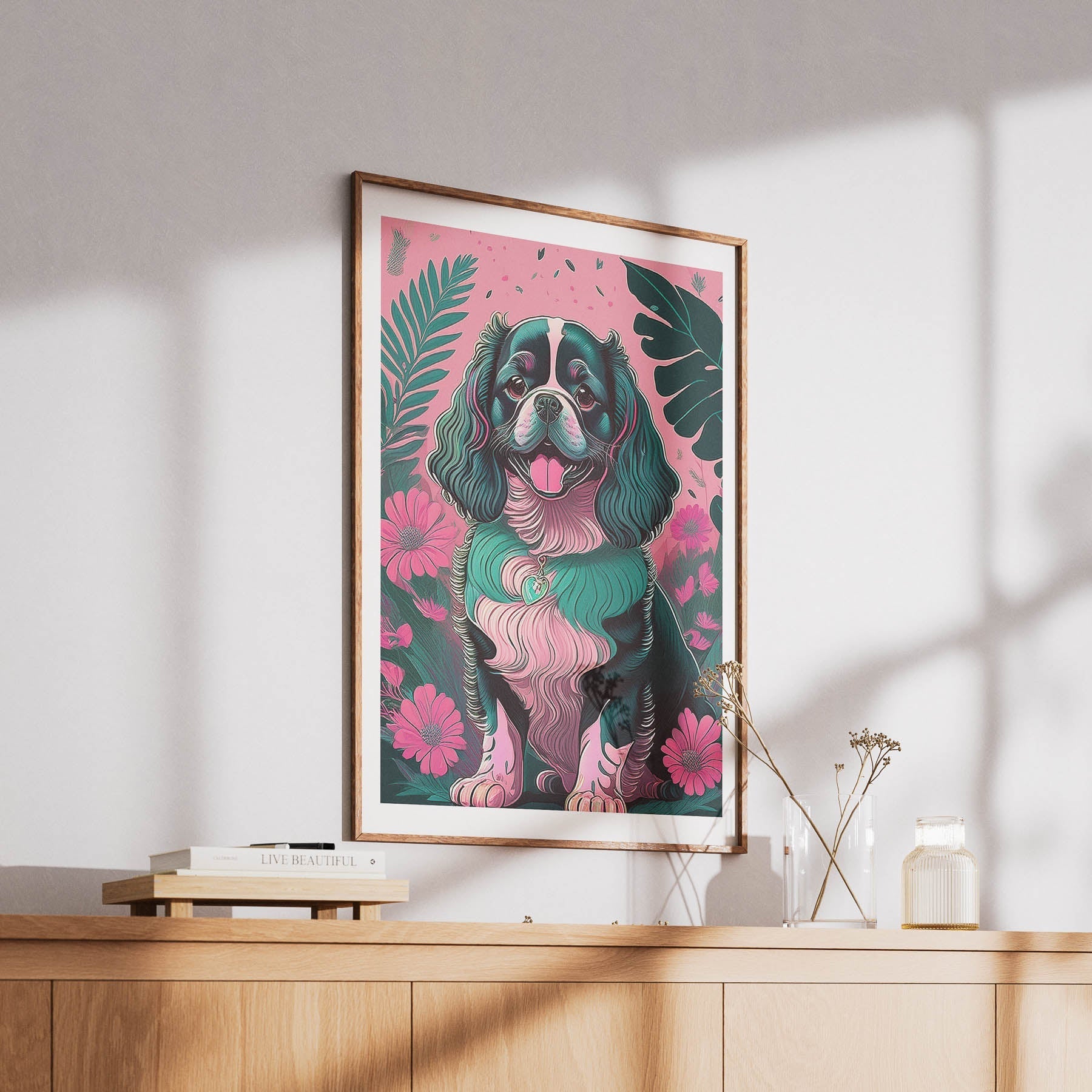 Cavalier King Charles Spaniel Flowery Dog image 6