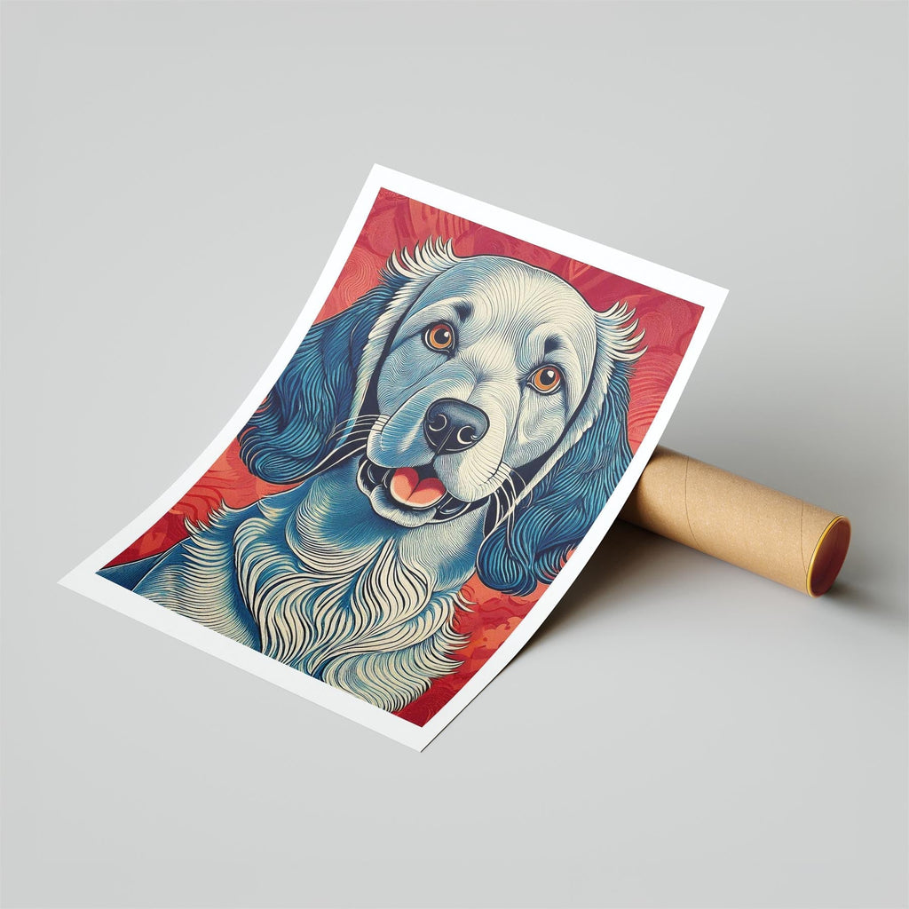 English Setter Hokusai Japanese Inspired Dog Series image 6