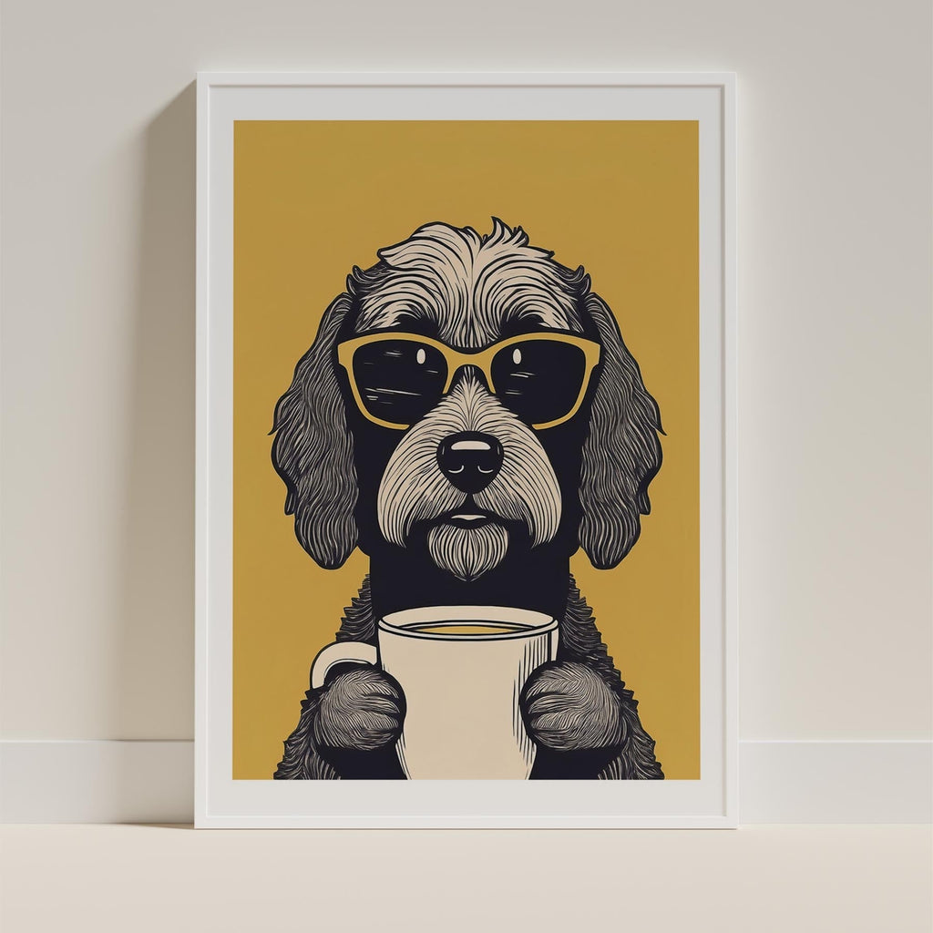 Schnoodle Chillin Coffee Dog image 10