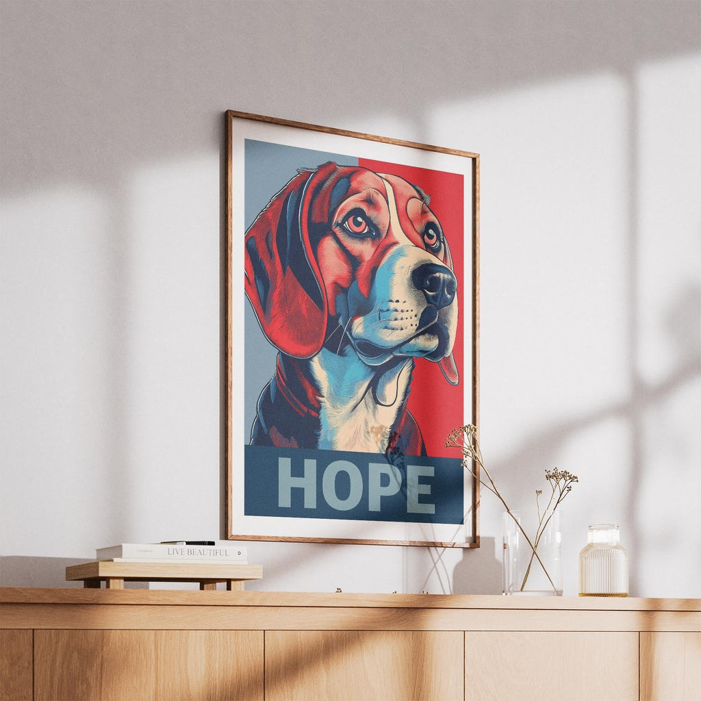 Beagle HOPE Series Inspired by the Obama Poster image 5