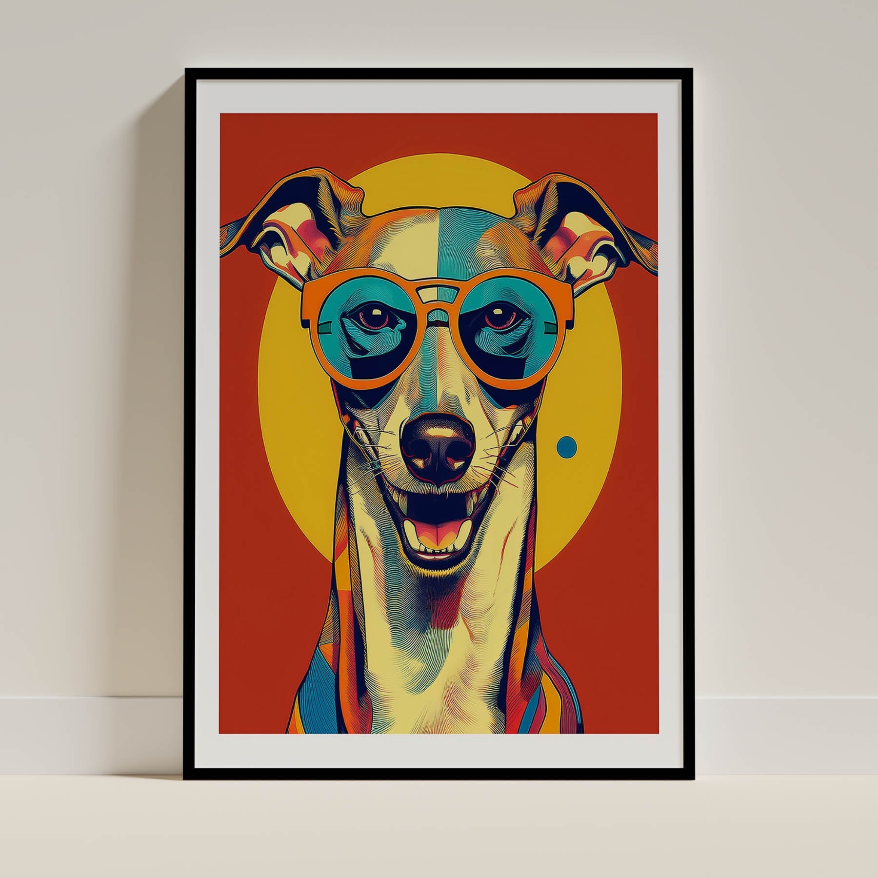 Grayhound In Colourful Sunnies 2 image 0