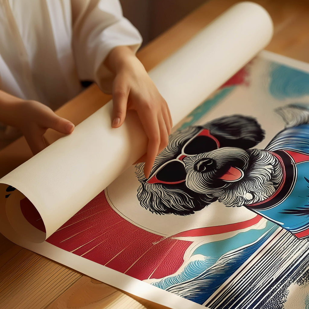 Schnoodle Hokosai Surfer Dogs 1 image 3