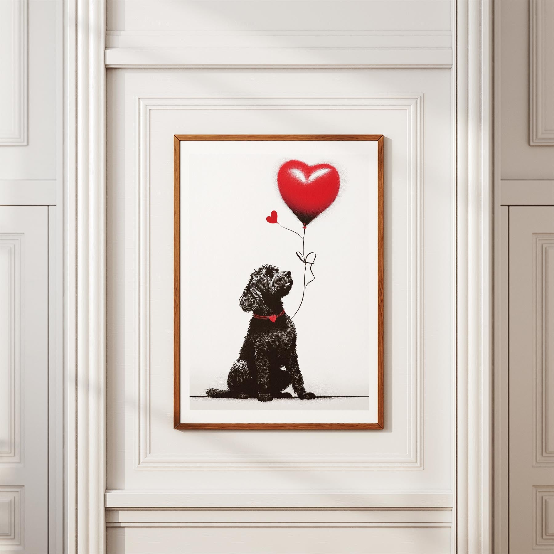 Spanish Water Dog DOGSY Series inspired by the Art of Banksy image 3