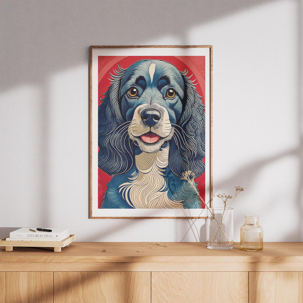 Cocker Spaniel Hokusai Japanese Inspired Dog Series image 8