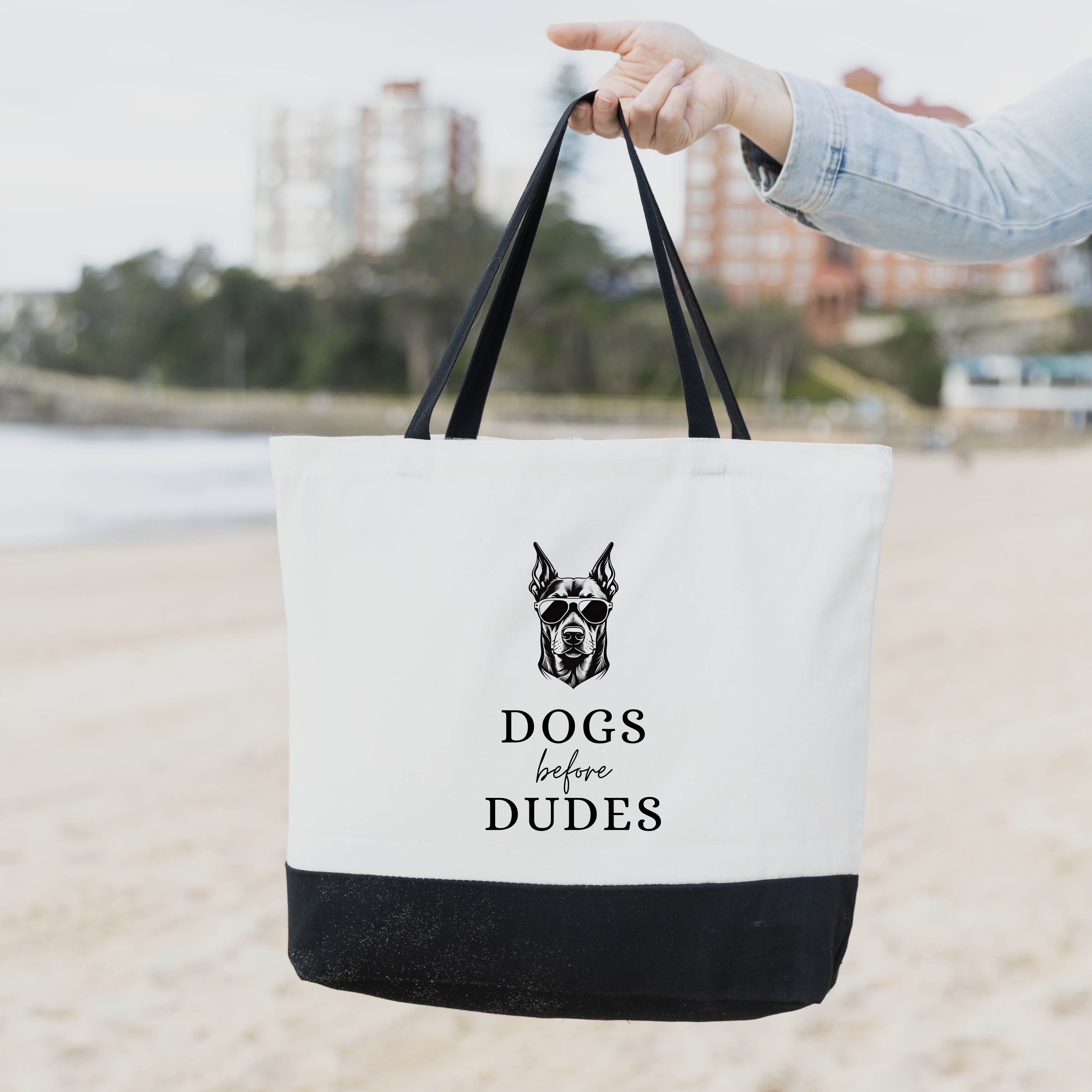 Doberman Dogs Before Dudes Bag image 1