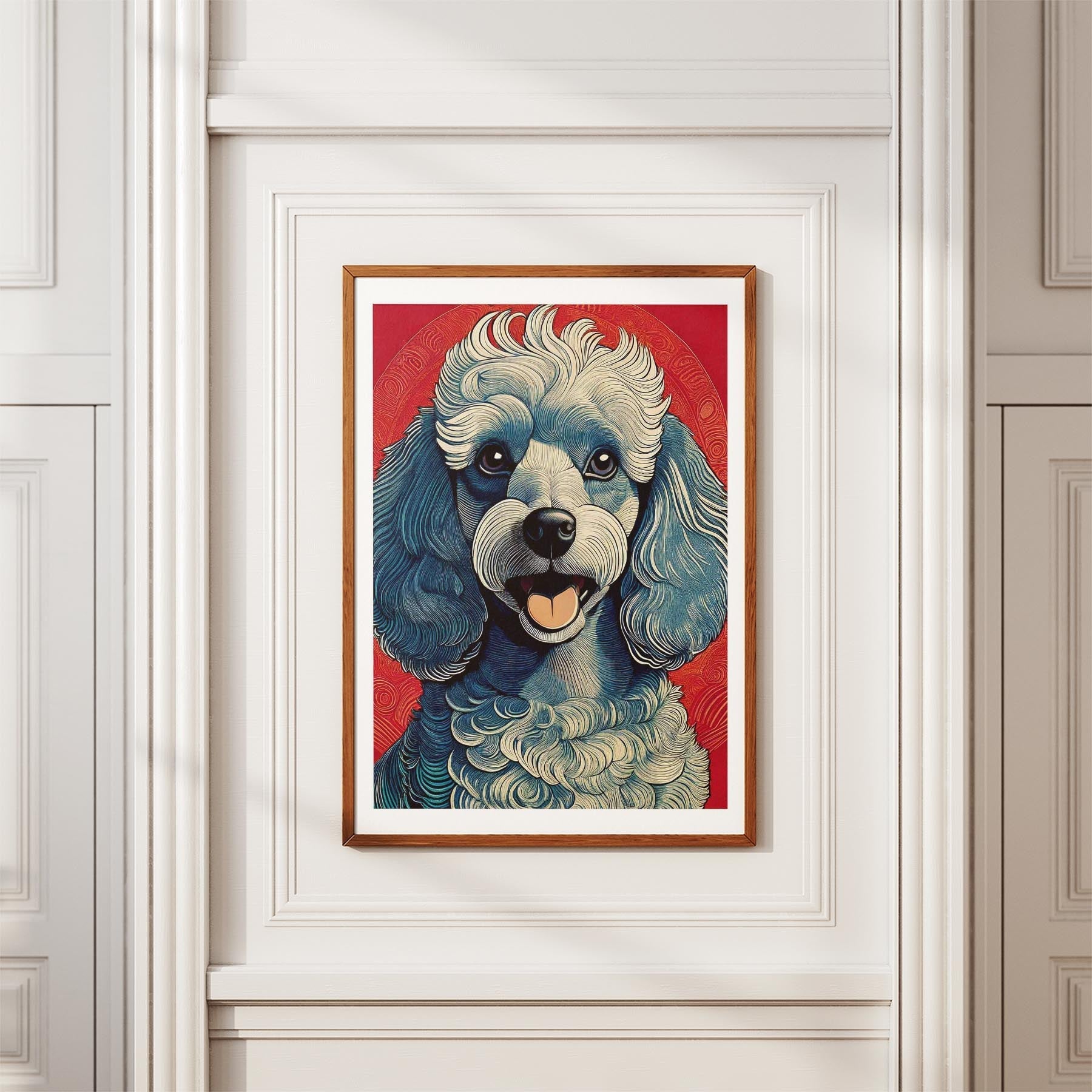 Poodle Hokusai Japanese Inspired Dog Series 1 image 3