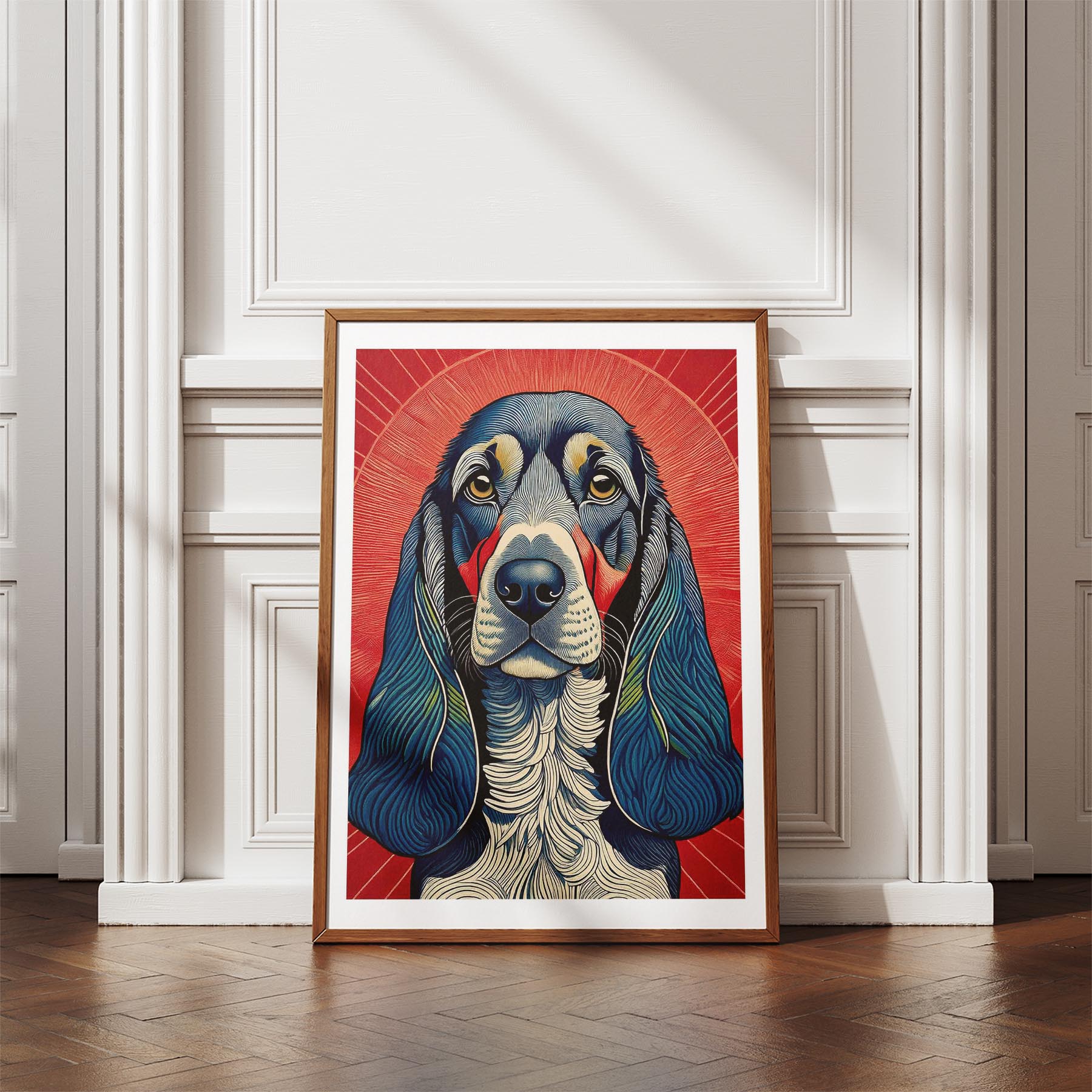Bloodhound Hokusai Japanese Inspired Dog Series 2 image 4