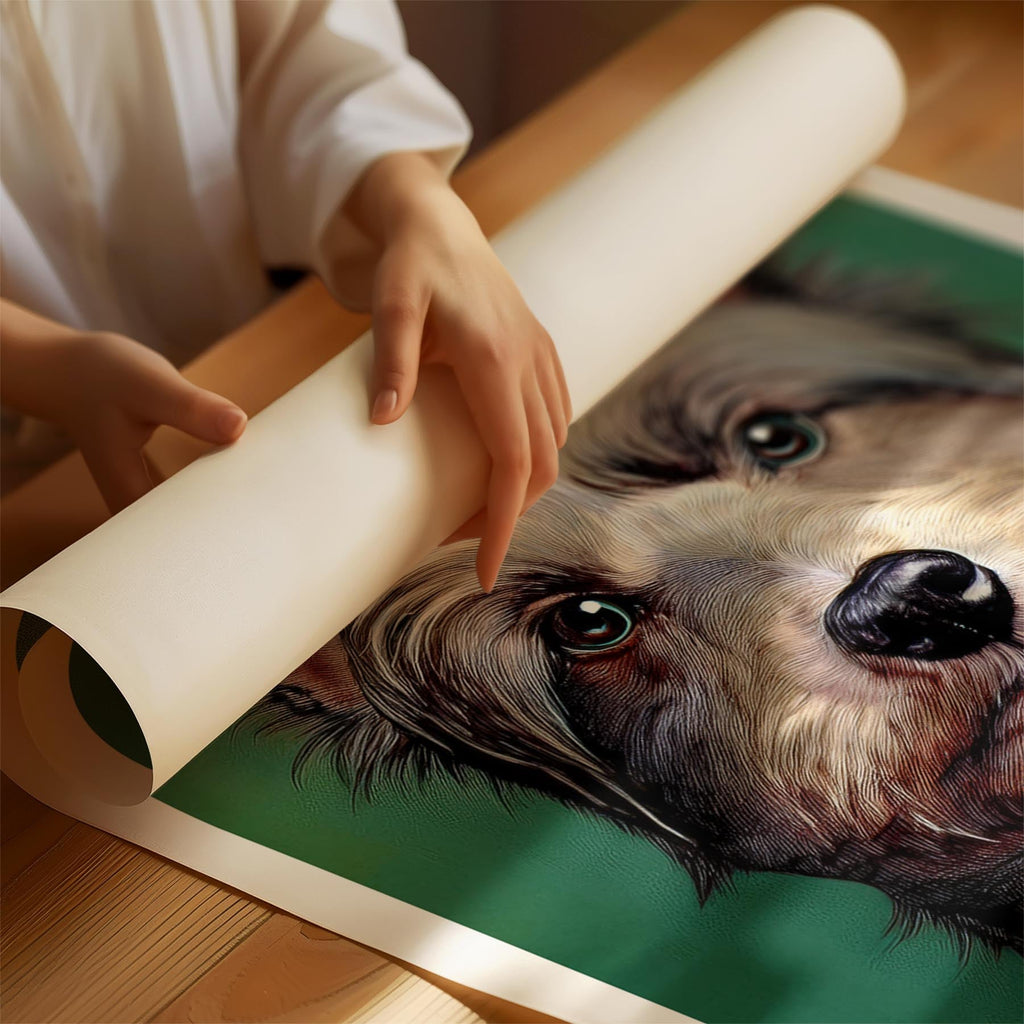 Australian Silky Terrier Green Painted Series image 1