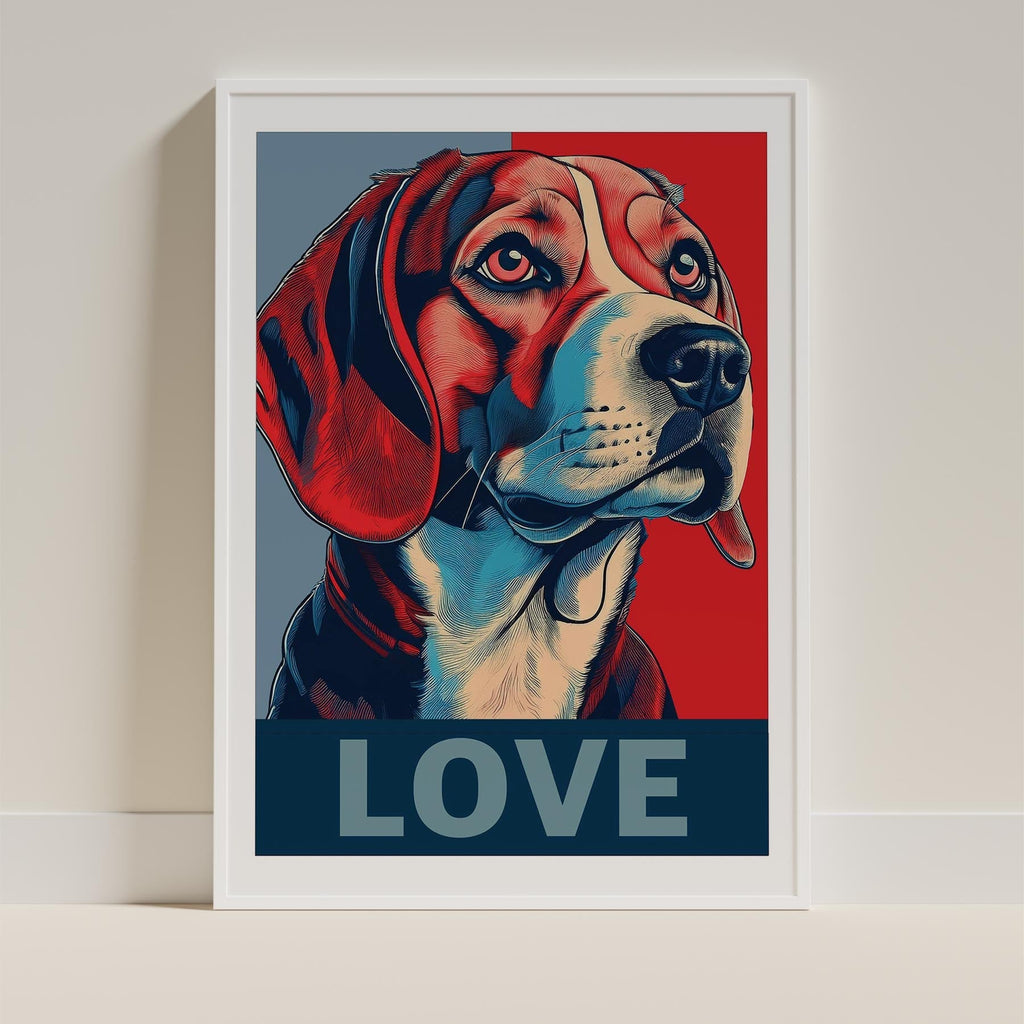 Beagle LOVE Series Inspired by the Obama Poster image 9