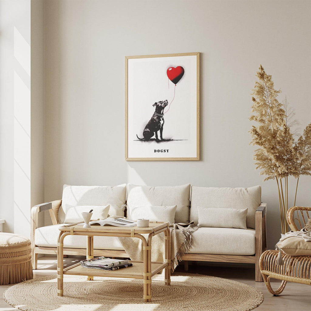 American Pitbull Terrier DOGSY Series inspired by the Art of Banksy with text Do image 2