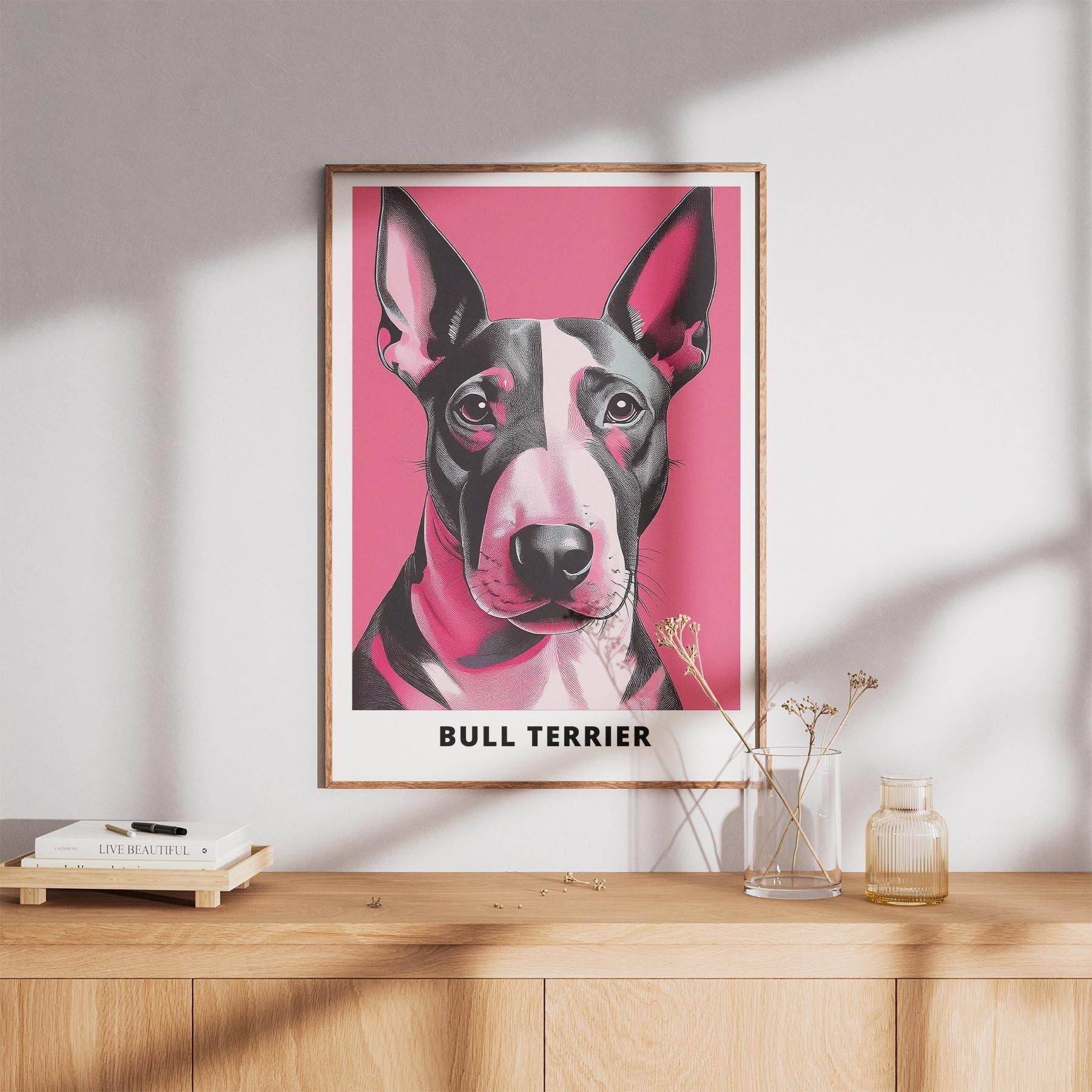 Bull Terrier Pink and Black Dog Series 1 image 8
