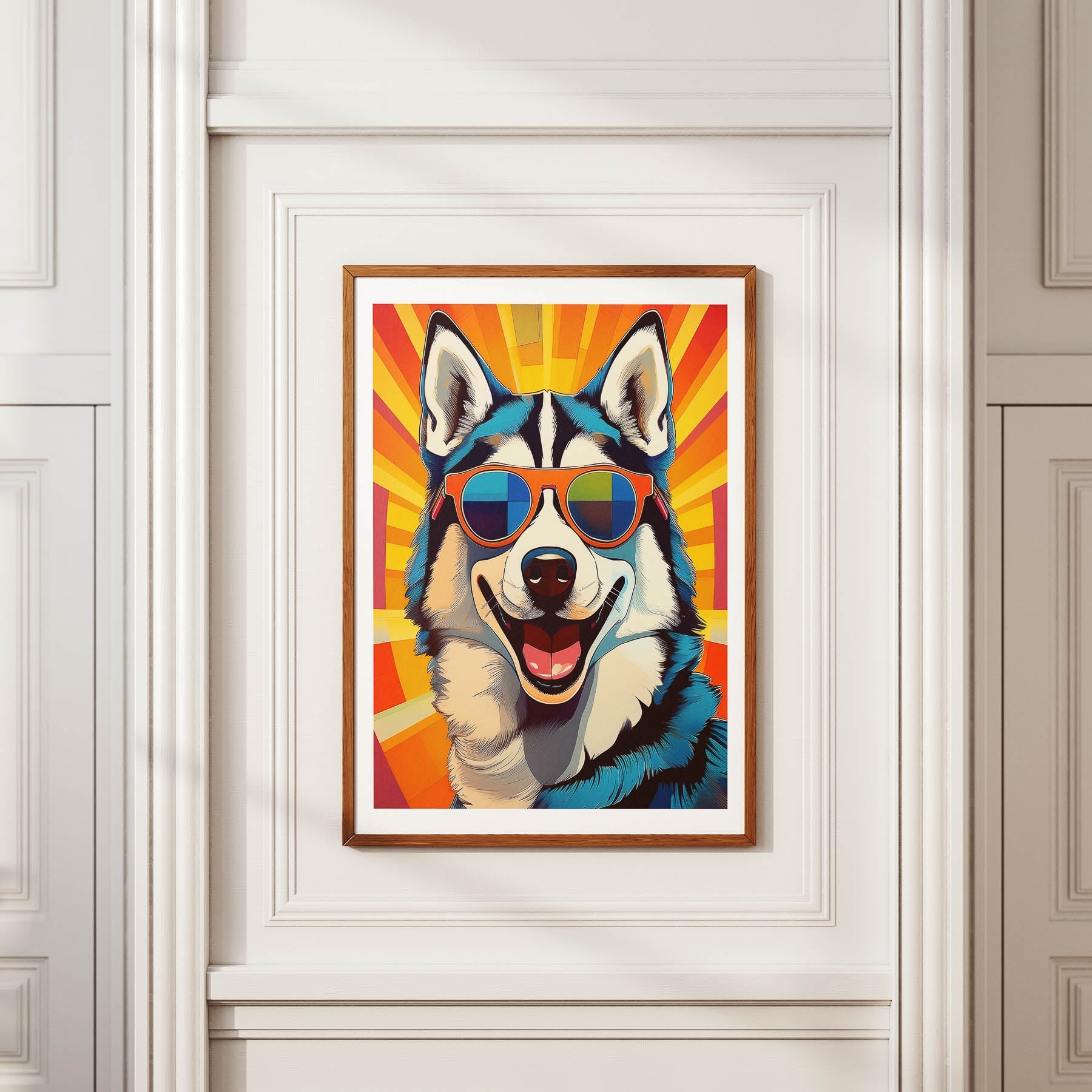 Siberian Husky In Colourful Sunnies 1 image 2