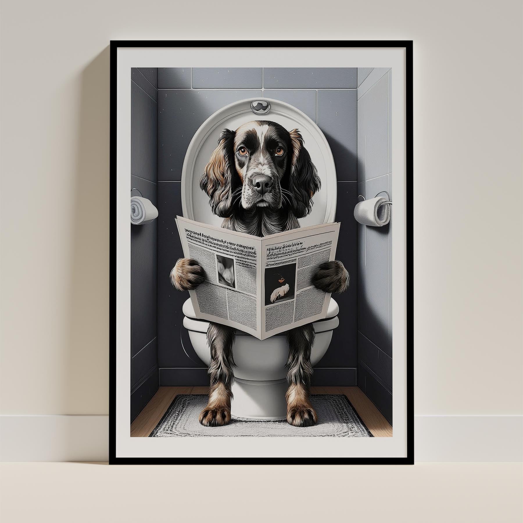 English Setter Toilet Humour Dog Series image 0