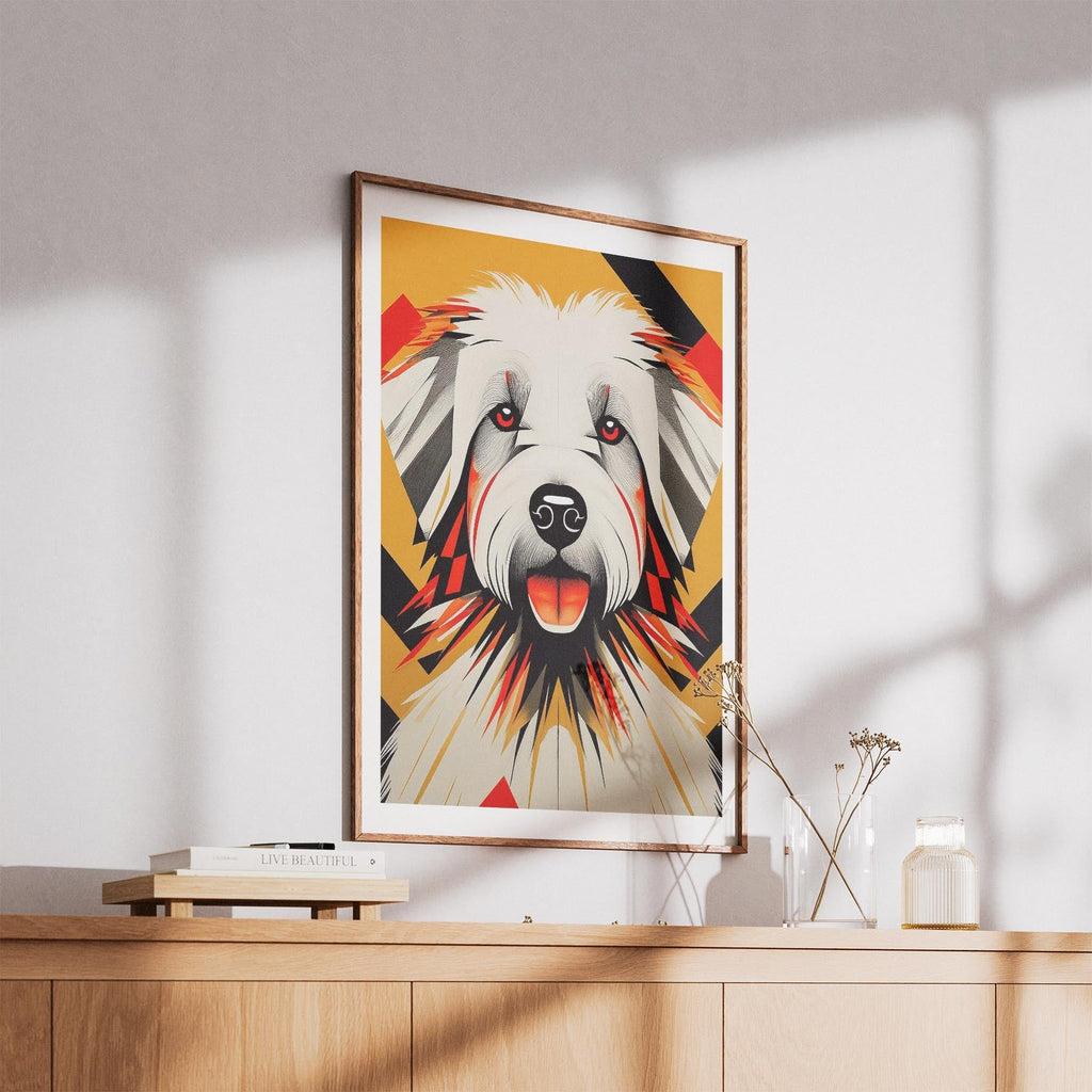 Coton de Tulear Geometric Orange Series image 5