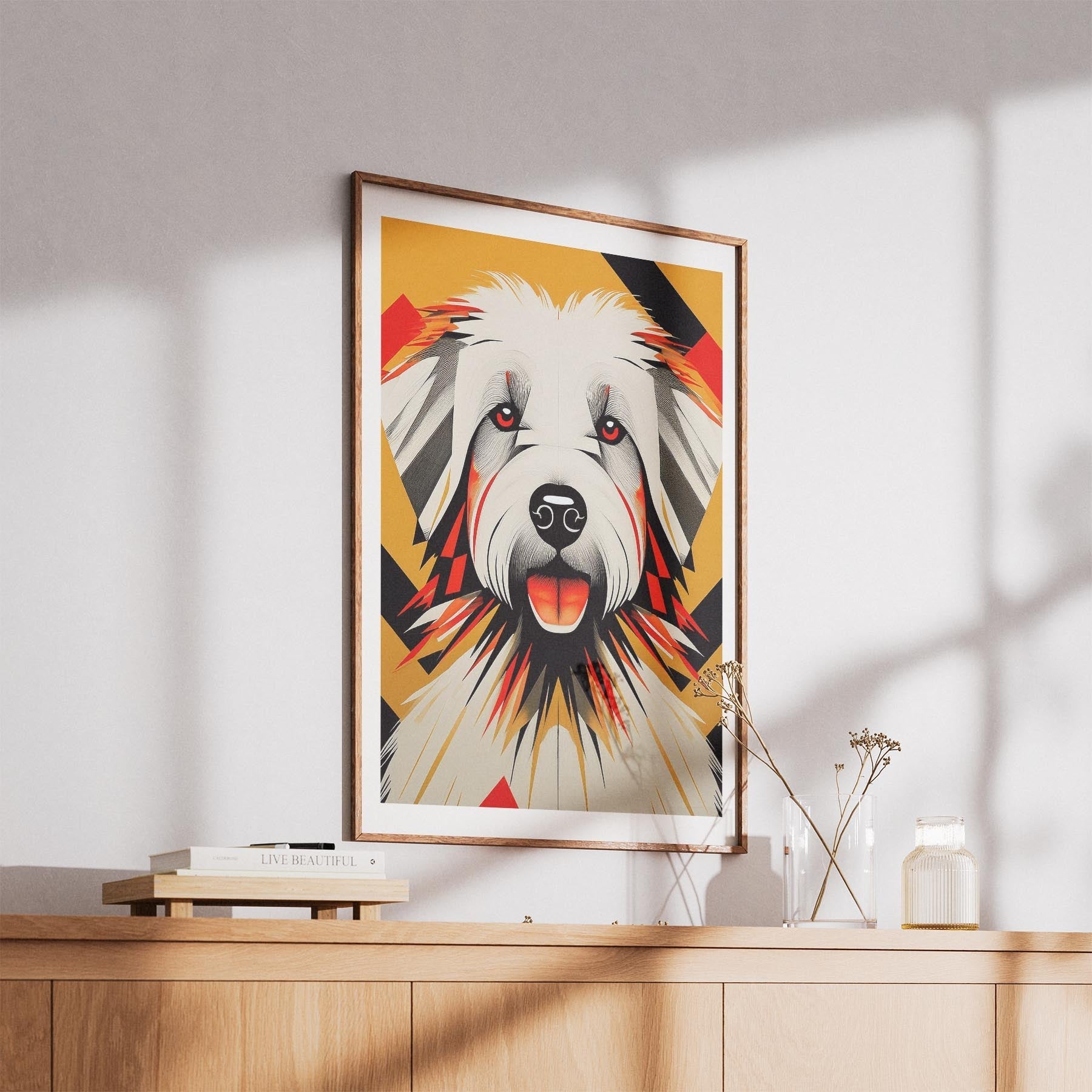Coton de Tulear Geometric Orange Series image 5