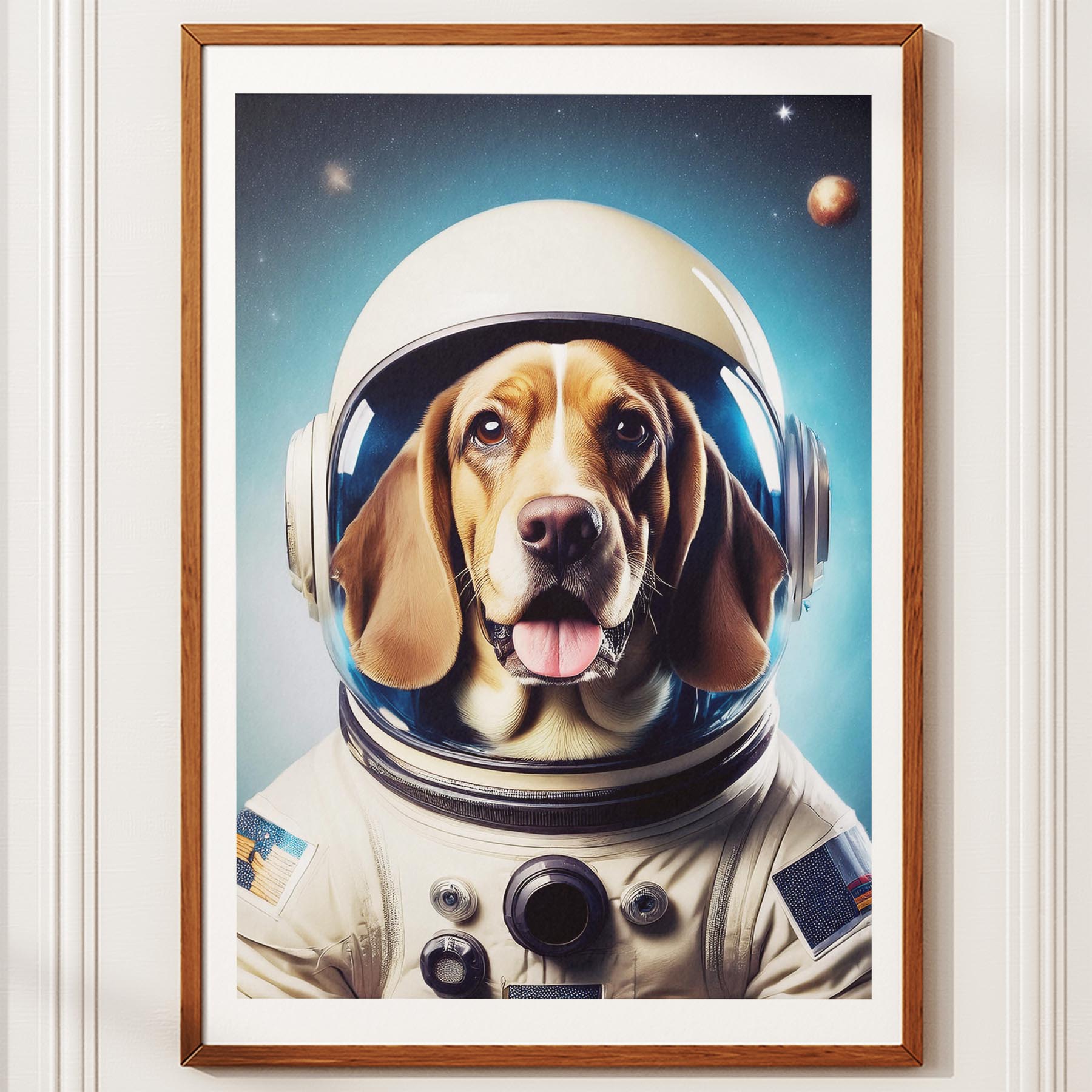 Basset Hound Astronaut Dog Series image 10