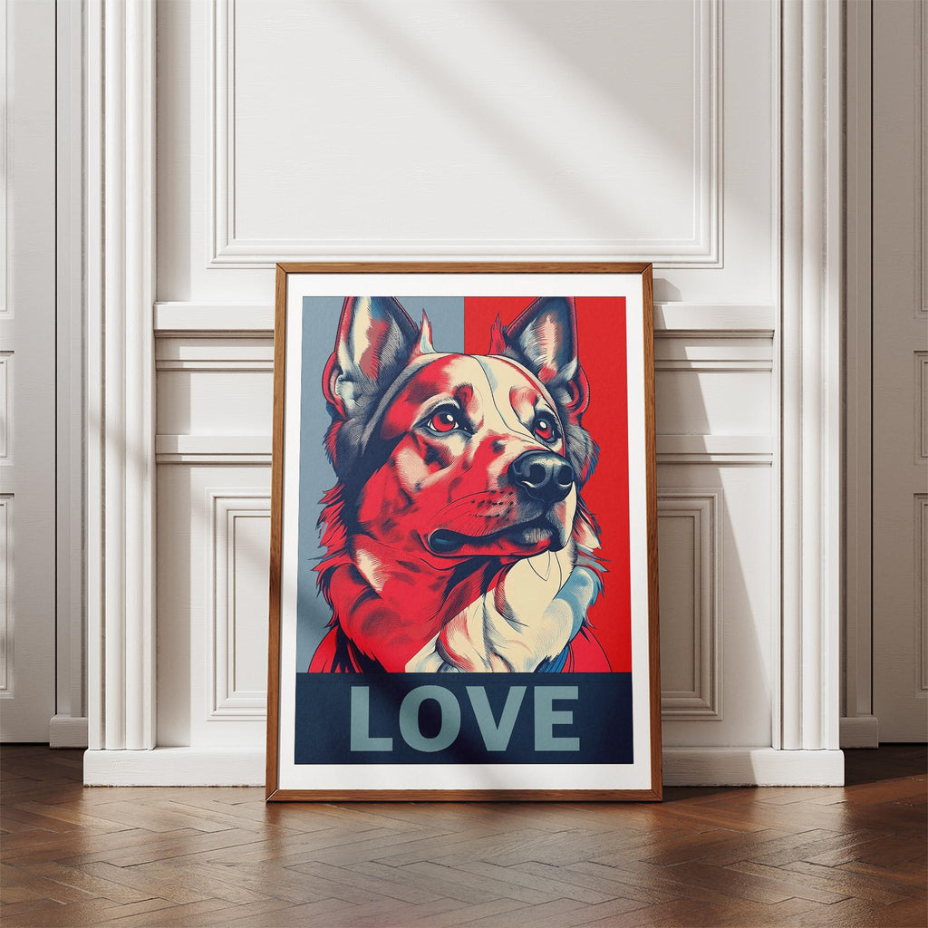 German Spitz LOVE Series Inspired by the Obama Poster image 4