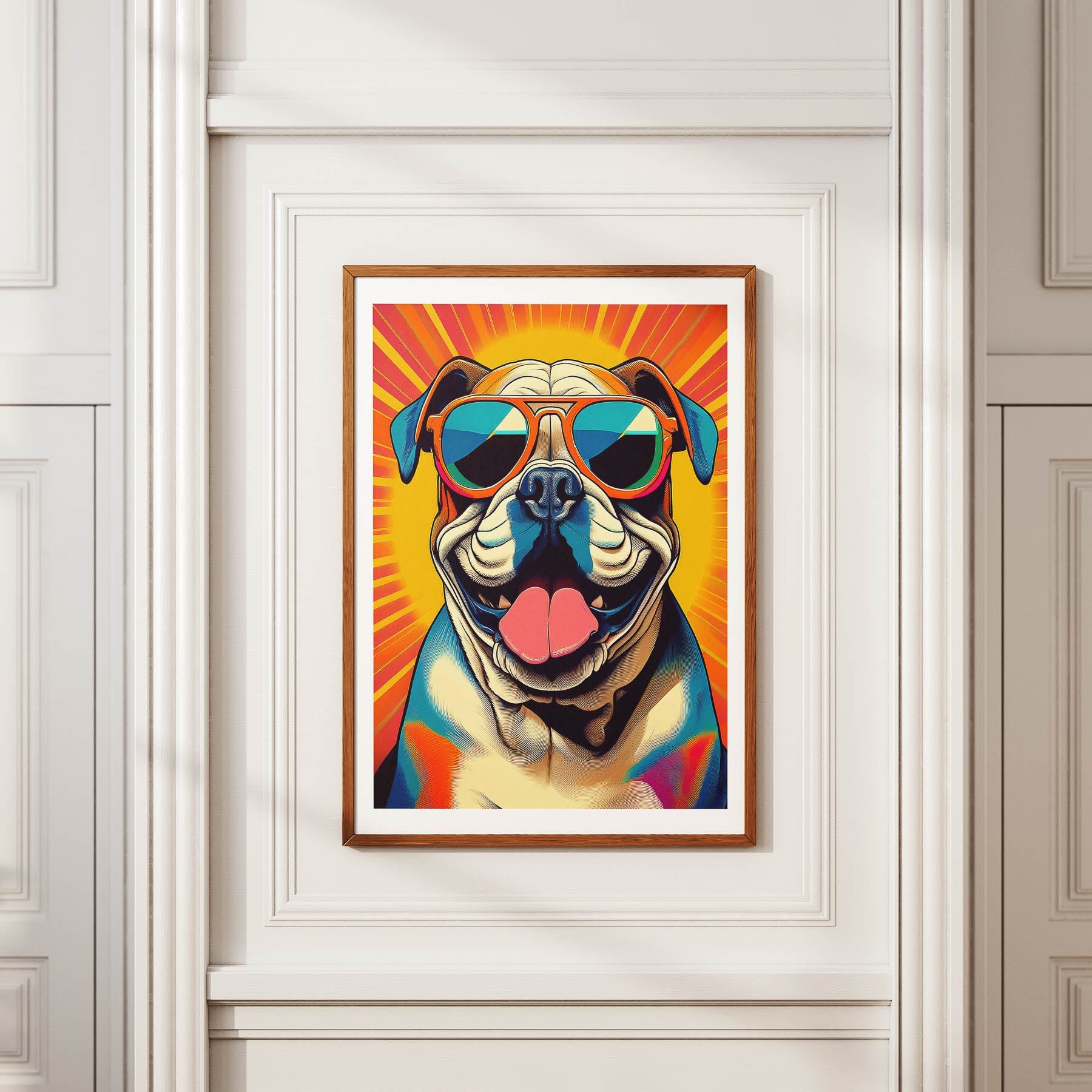 Bull Dog In Colourful Sunnies 2 image 2