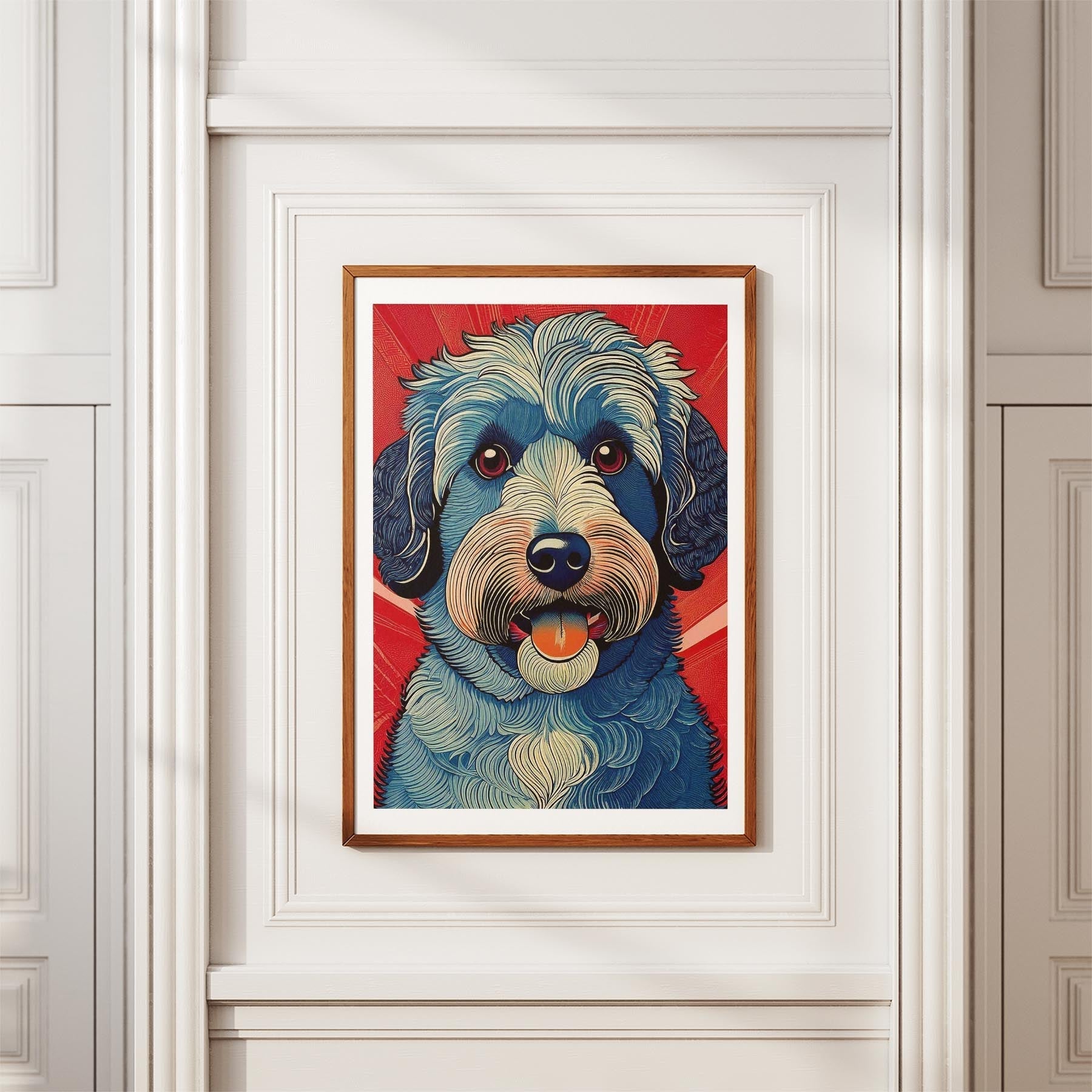 Groodle Hokusai Japanese Inspired Dog Series 1 image 3