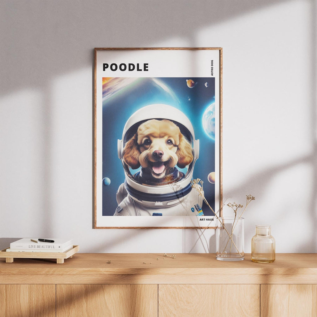 Poodle Astronaut Dog Series with Text Astro Dog image 8