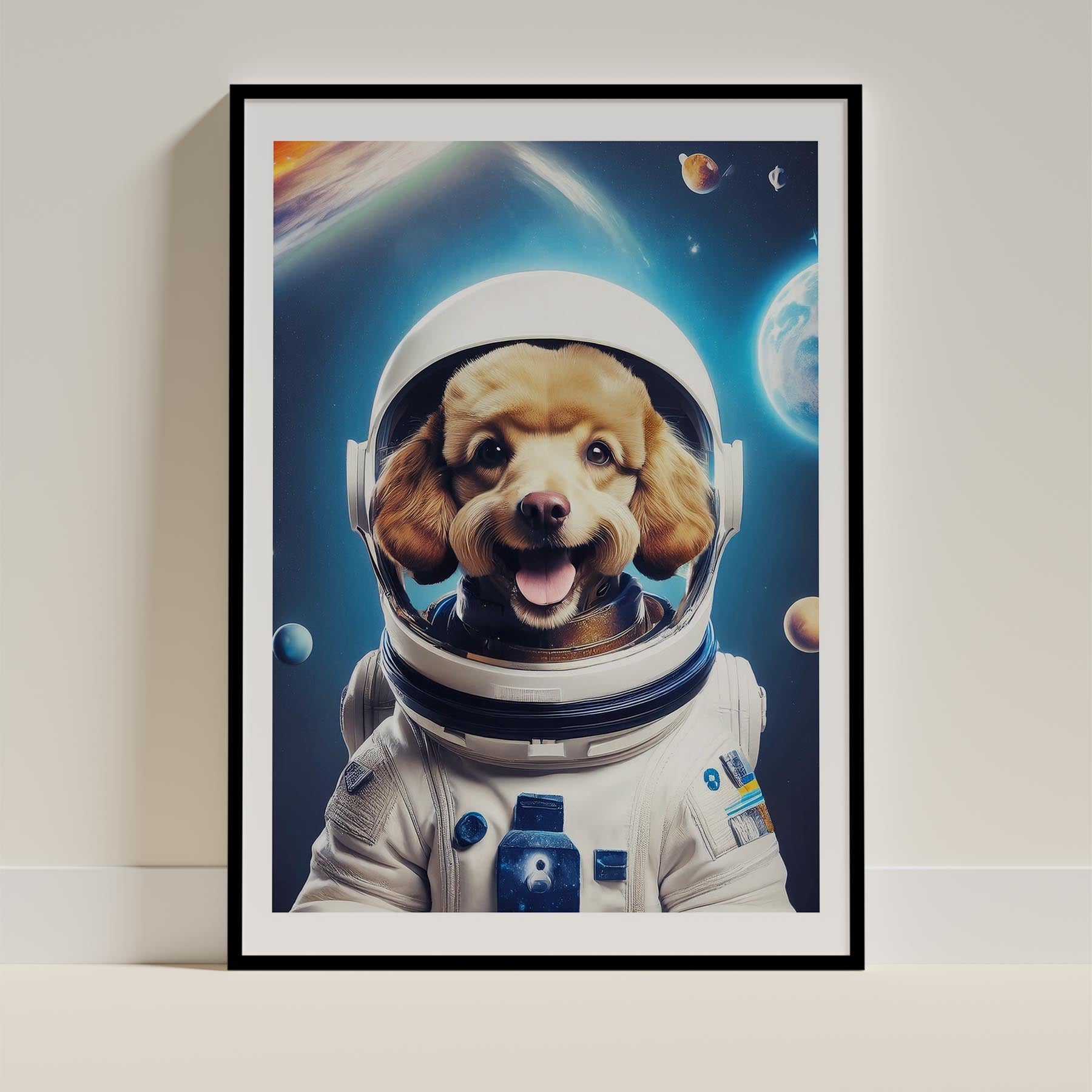 Poodle Astronaut Dog Series image 11