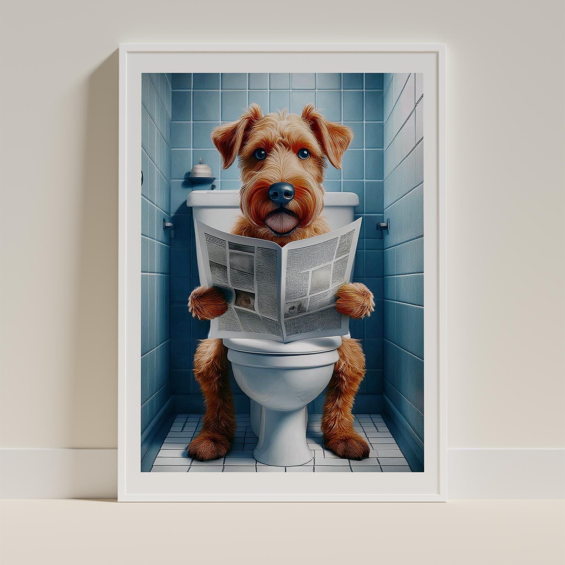 Irish Terrier Toilet Humour Dog Series image 9