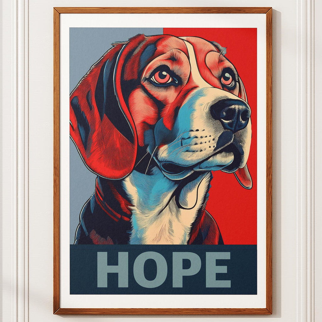 Beagle HOPE Series Inspired by the Obama Poster image 10