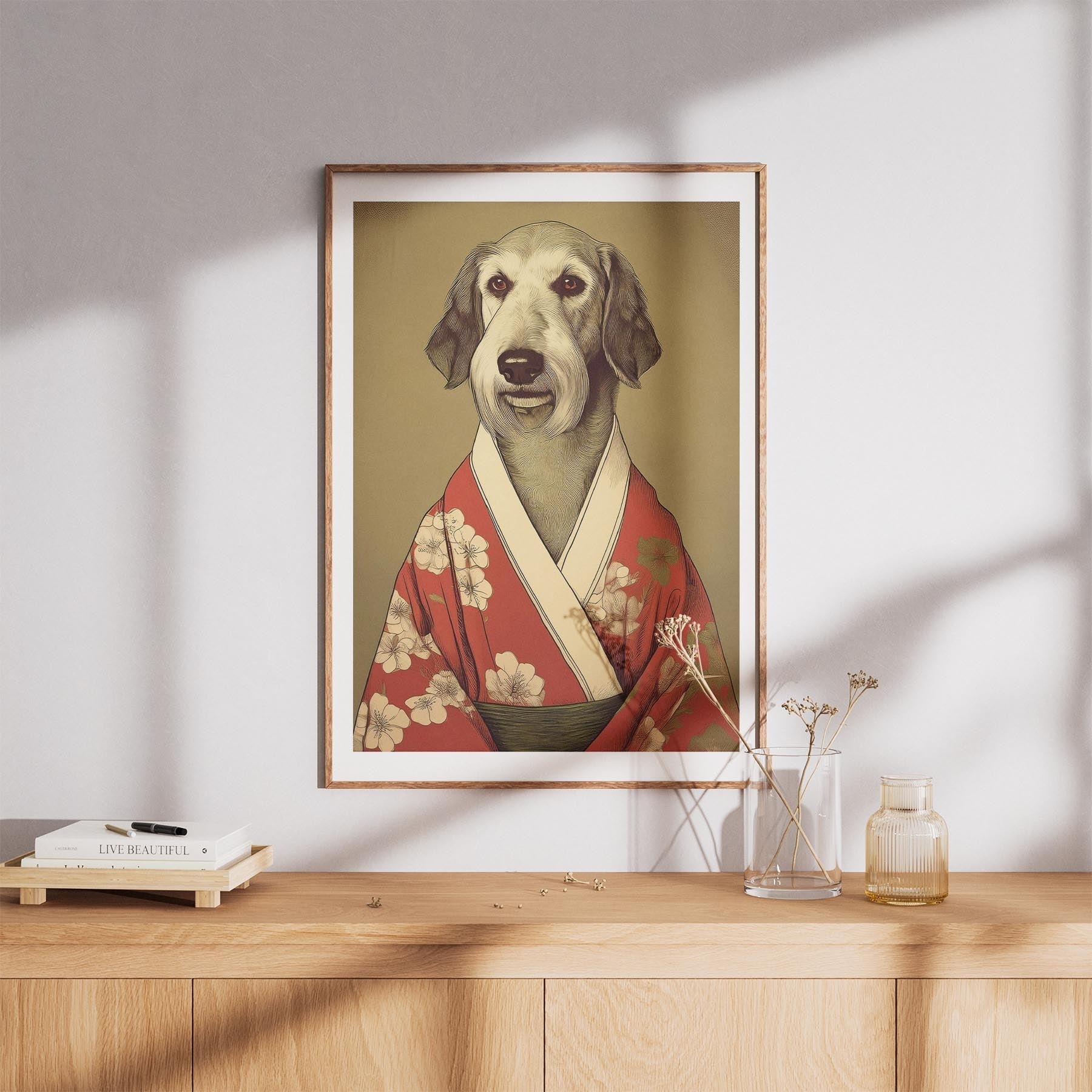 Irish Wolfhound Japanse Kimono Dog Series image 8