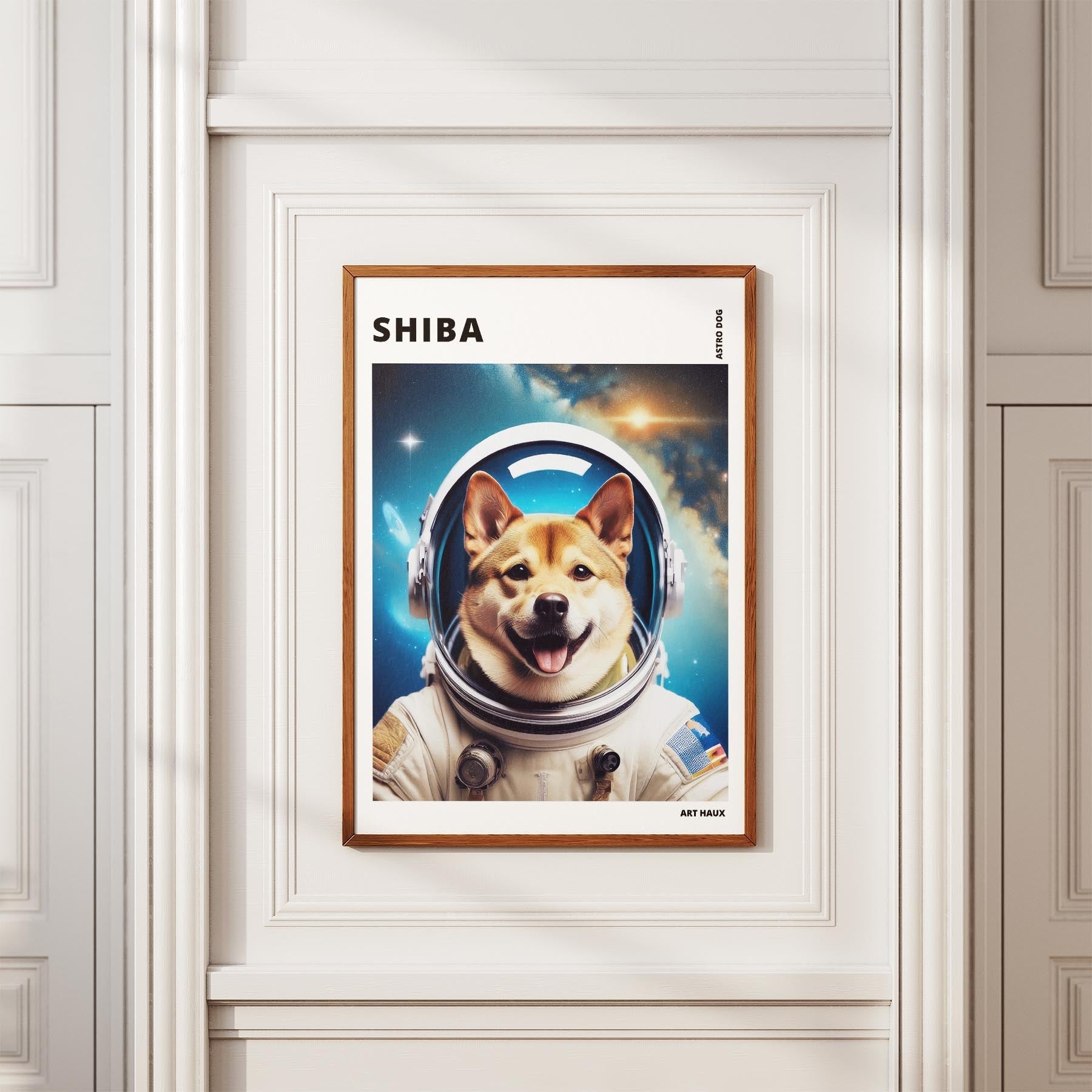 Shiba Astronaut Dog Series with Text Astro Dog image 3