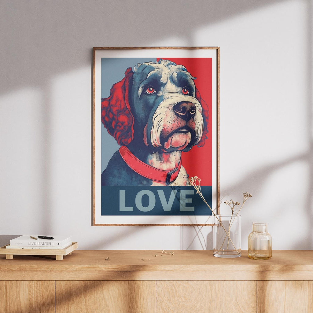 Spanish Water Dog LOVE Series Inspired by the Obama Poster image 8