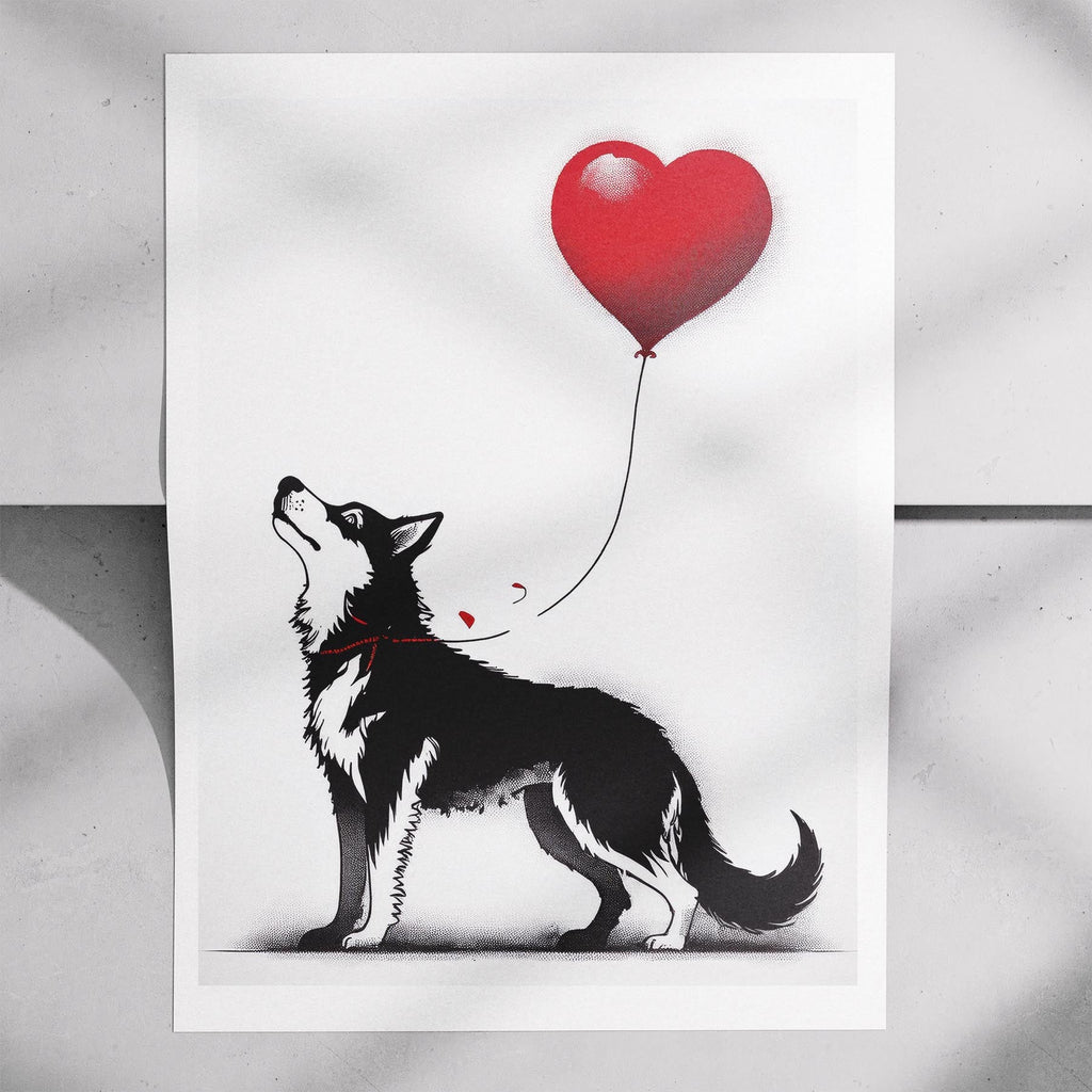 Siberian Husky DOGSY Series inspired by the Art of Banksy image 7