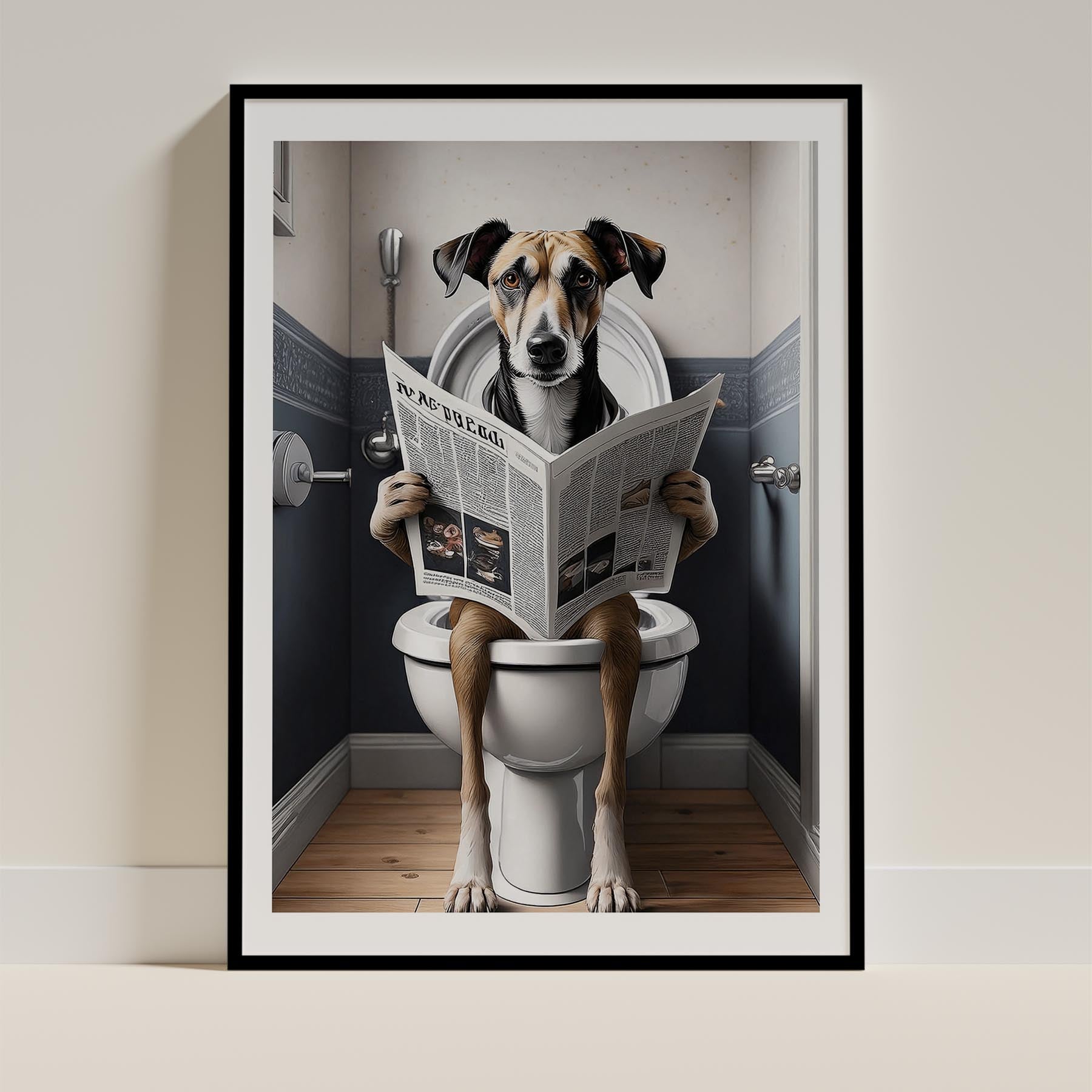 Greyhound Toilet Humour Dog Series 2 image 0