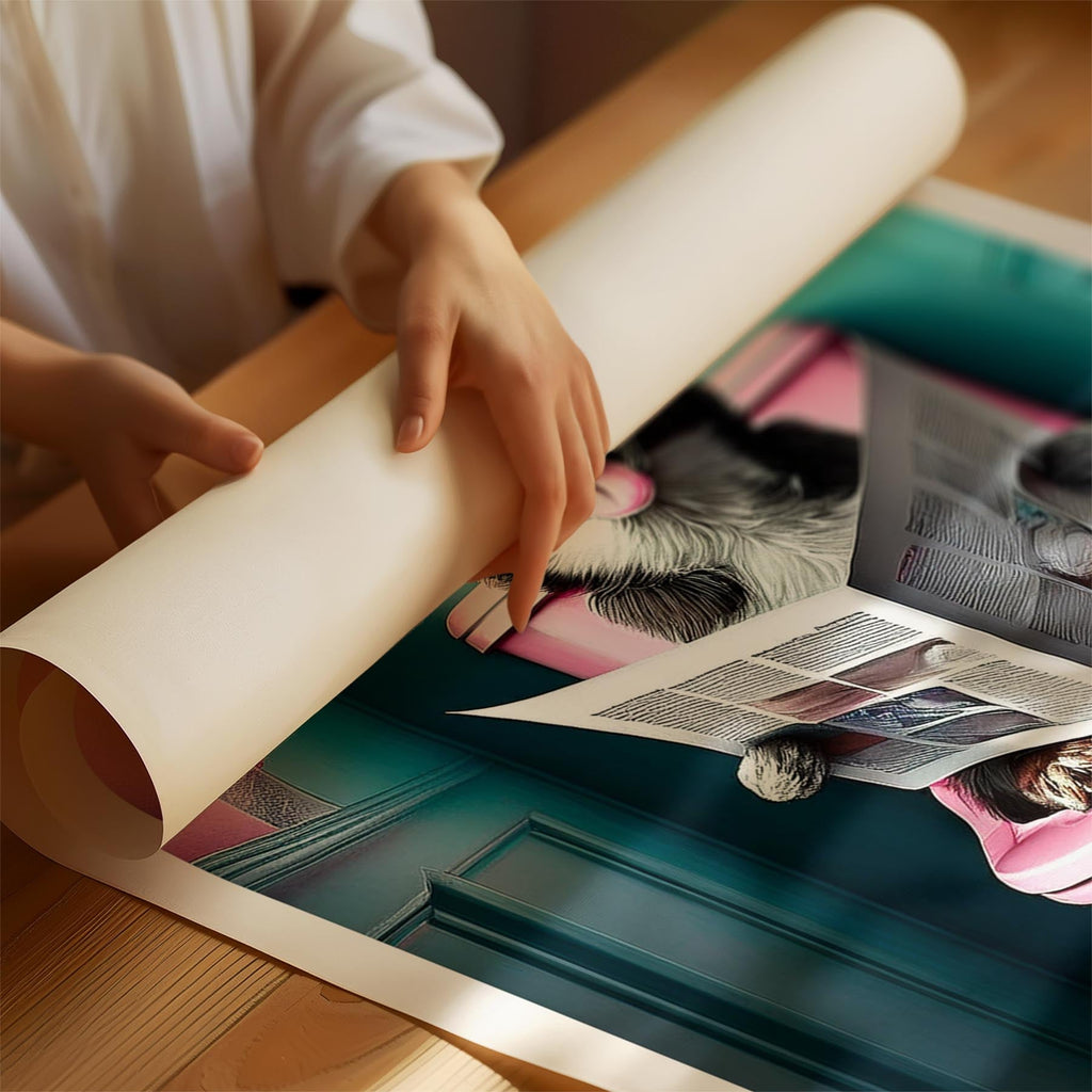 Maremma Toilet Dogs PInk and Turquise image 1