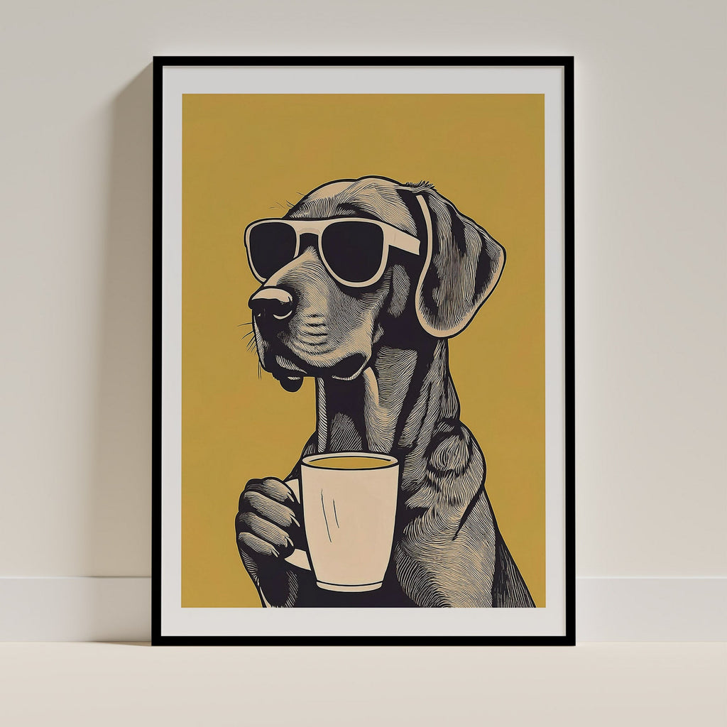 Rhodesian Ridgeback Chillin Coffee Dog image 0