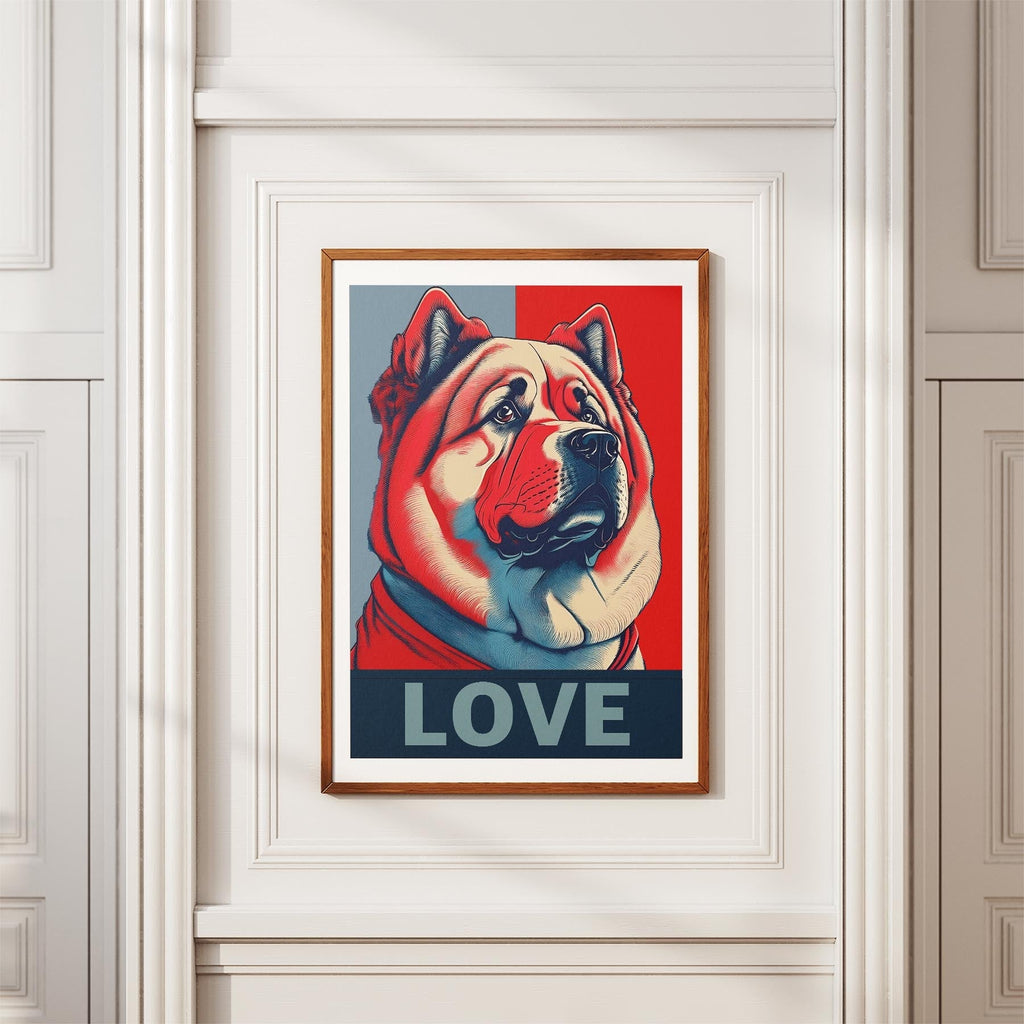Chow Chow LOVE Series Inspired by the Obama Poster image 3