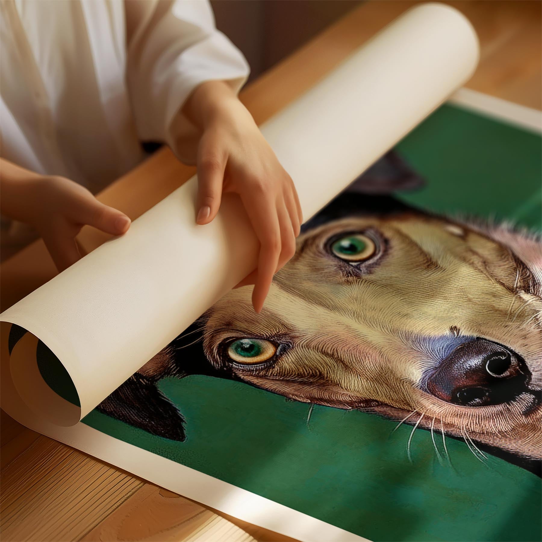 Greyhound Green Painted Series image 1